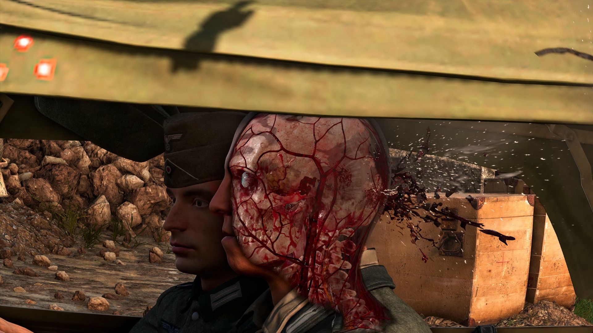 Sniper Elite 5 - trafienie kierowcy samochodu