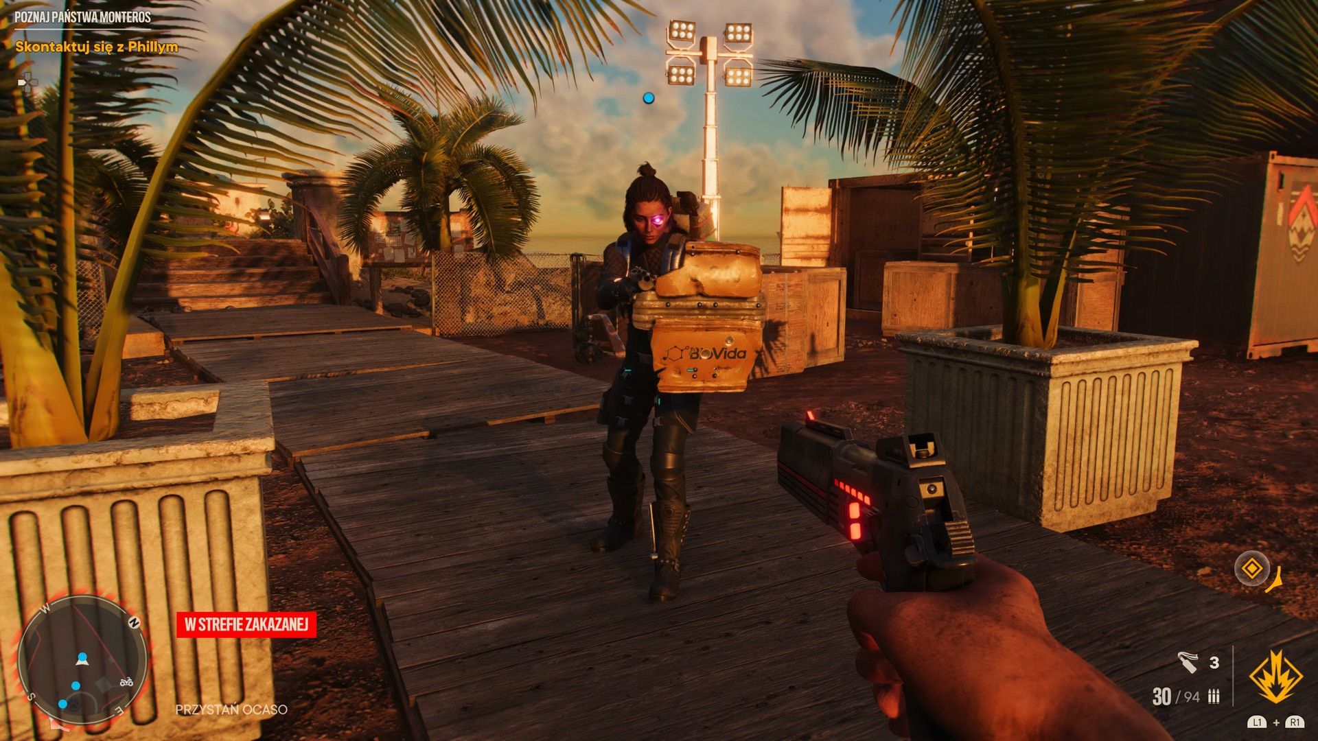 Far Cry 6 - pistolet i tarcza