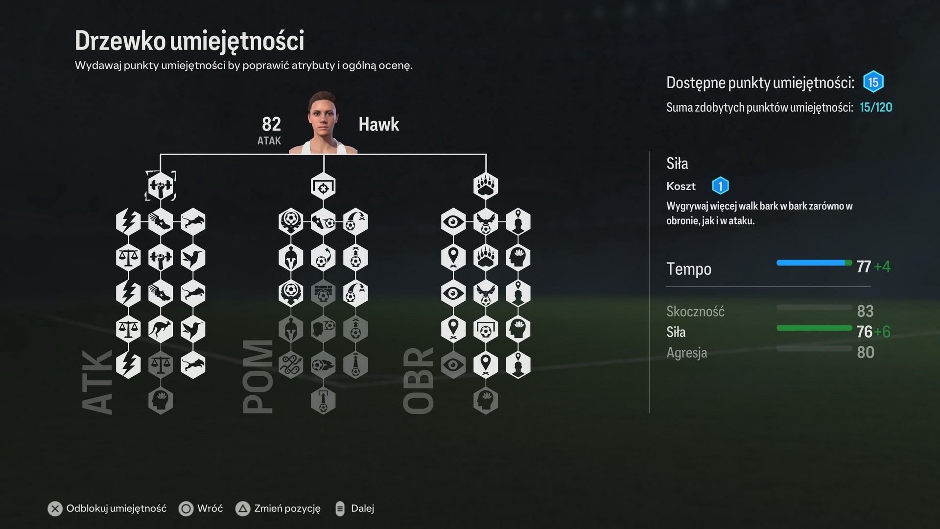 EA Sports FC 24 - drzewko umiejętności zawodnika