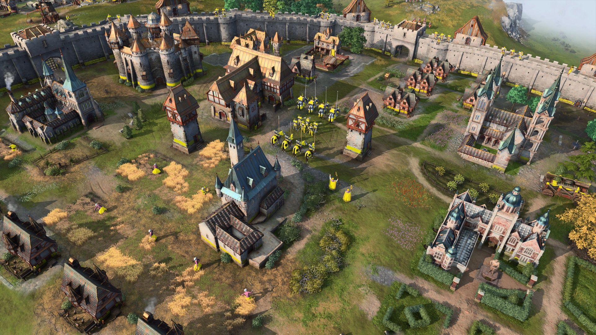 Age of Empires IV - rycerze w zamku