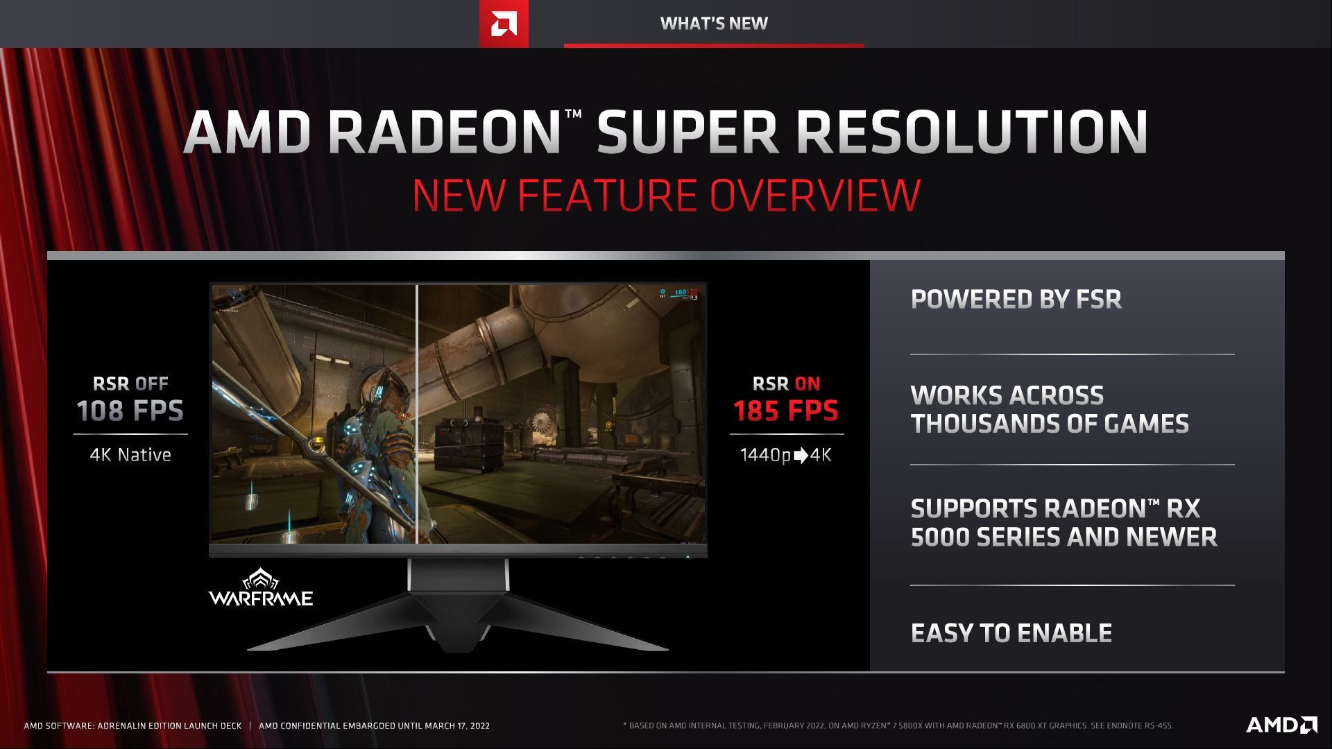 AMD Radeon Super Resolution