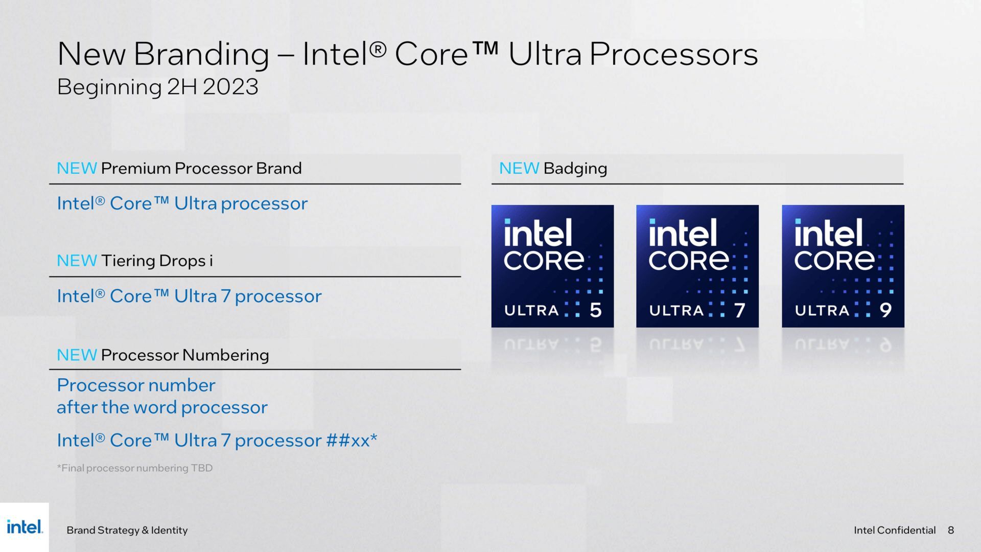 Intel - nowe oznaczenia procesorów