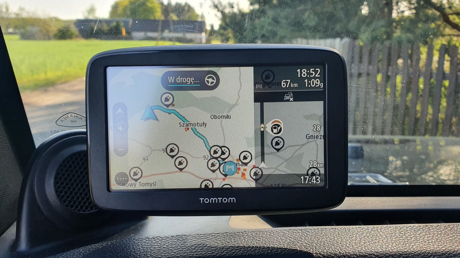 TomTom Classic Go 5 - trasa wyznaczona