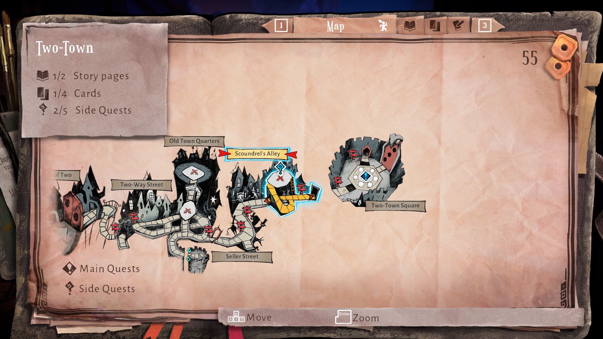 Lost in Random - mapa
