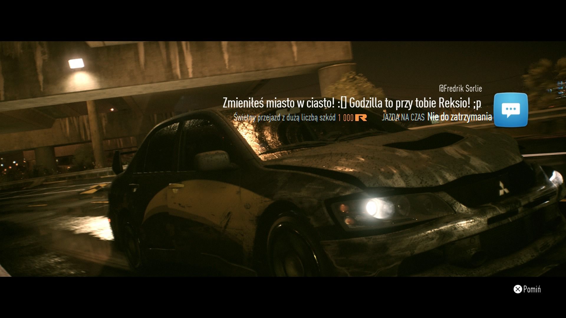 Need for Speed - efekty zderzenia