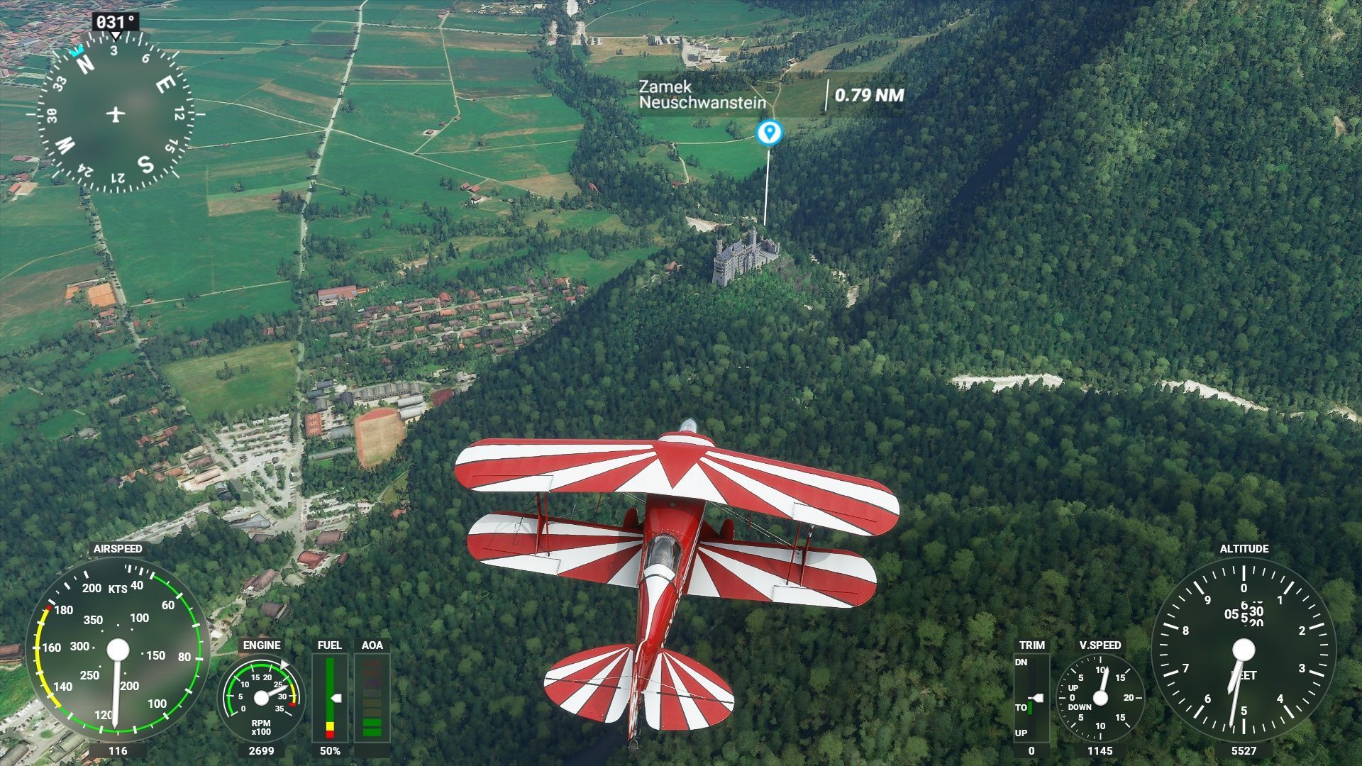 Microsoft Flight Simulator - Austria z lotu ptaka