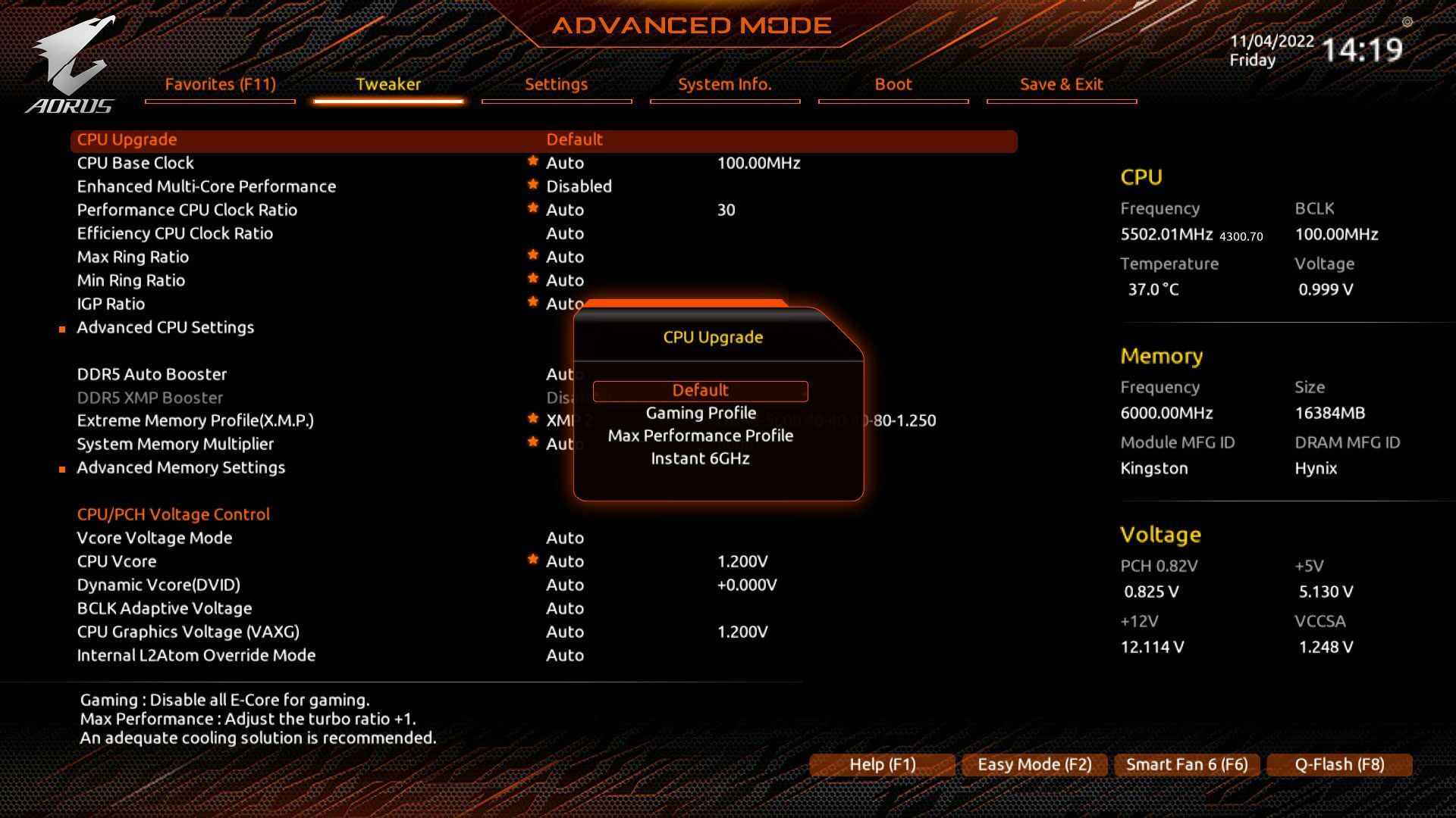 Gigabyte Z790 Aorus Master - UEFI BIOS