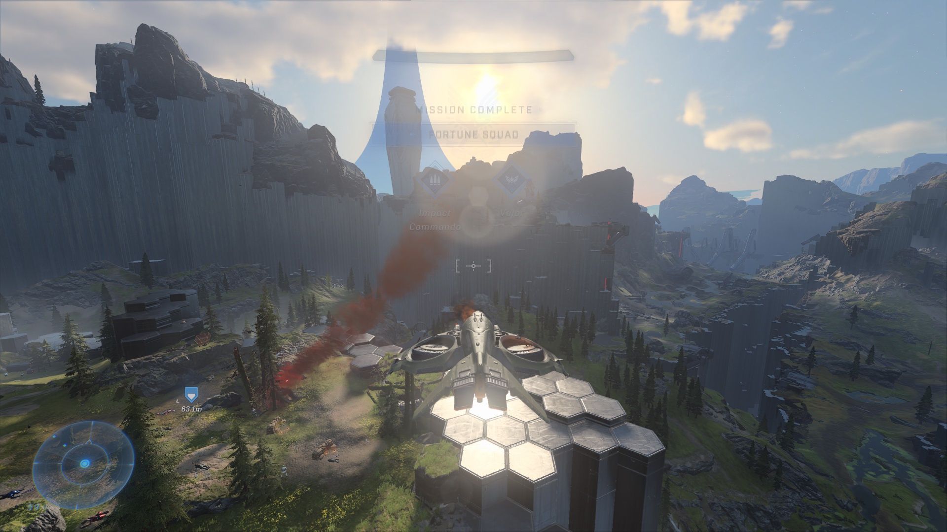 Halo Infinite - w pojeździe latającym