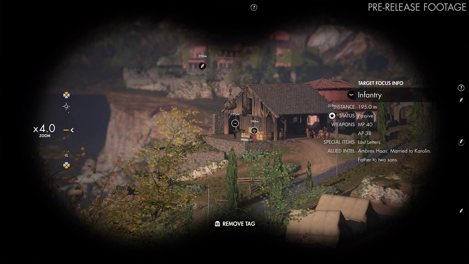 Sniper Elite 4 - zaznaczanie przeciwników