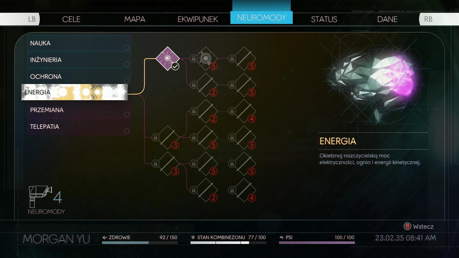 Prey - zdolności z neuromodów