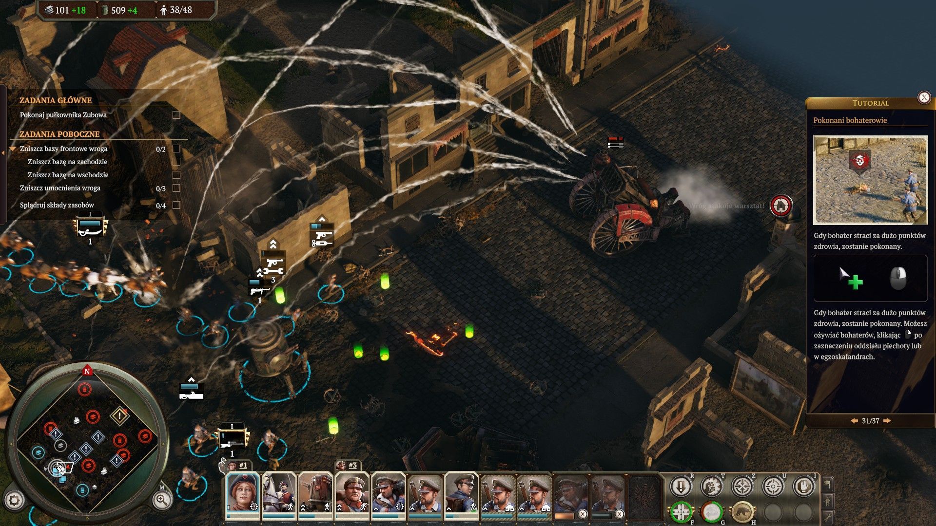 Iron Harvest - pokonany bohater