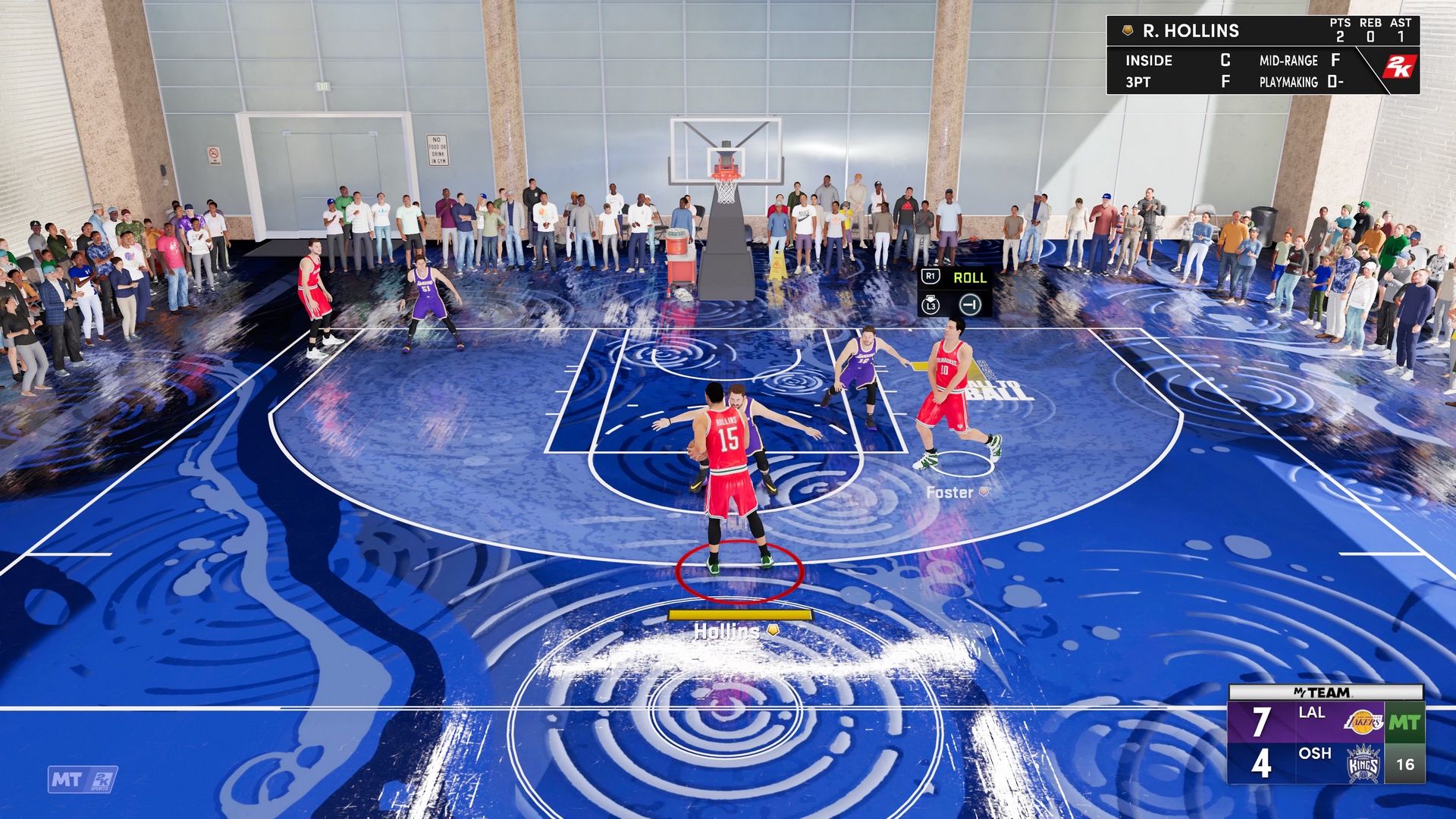 NBA 2K22 - kontrola nad odbiorcą piłki