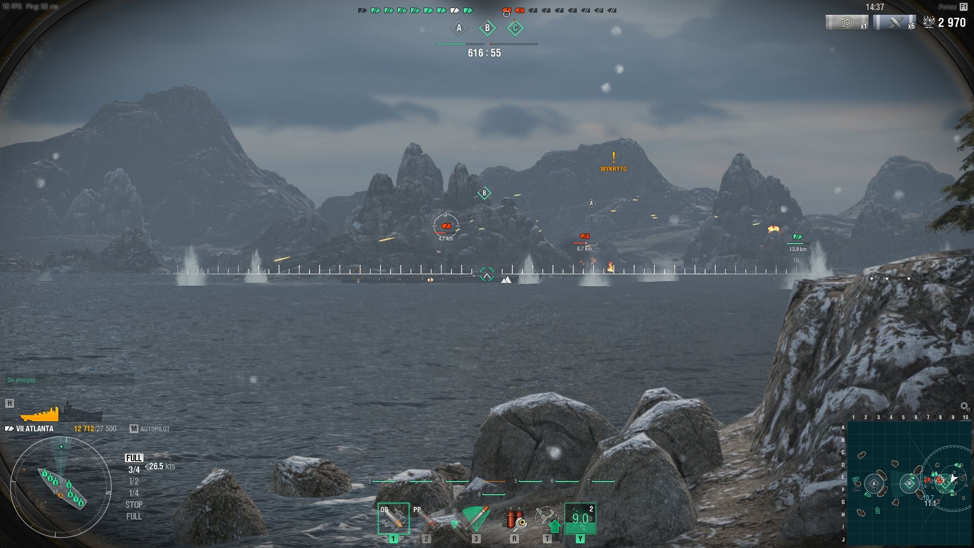 World of Warships - dalekie salwy