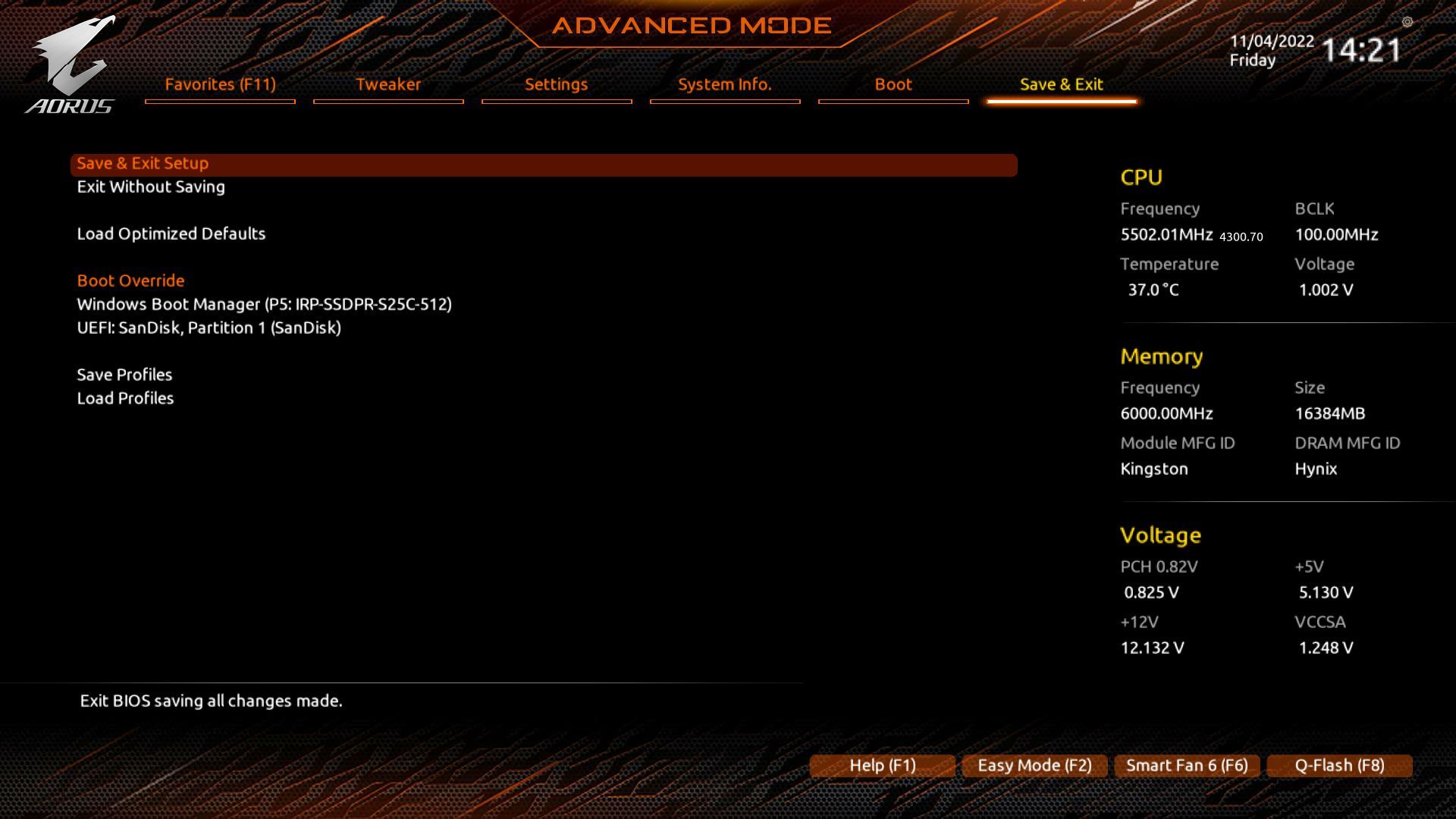 Gigabyte Z790 Aorus Master - UEFI BIOS