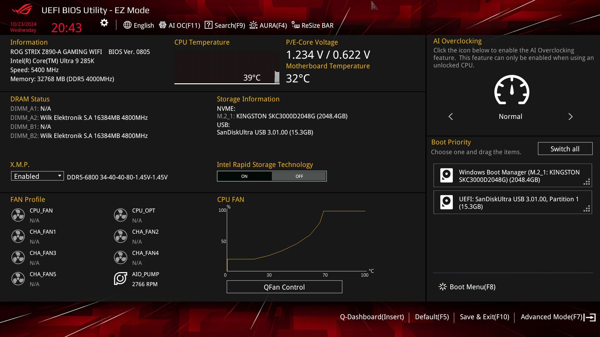 ASUS ROG Strix Z890-A Gaming WIFI - UEFI BIOS