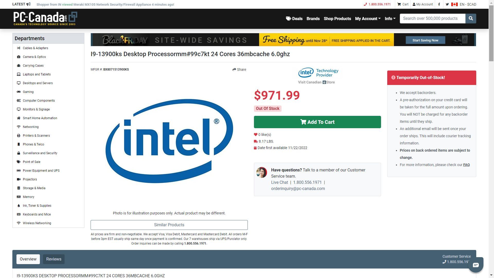 Intel Core i9-13900KS - przedsprzedaż