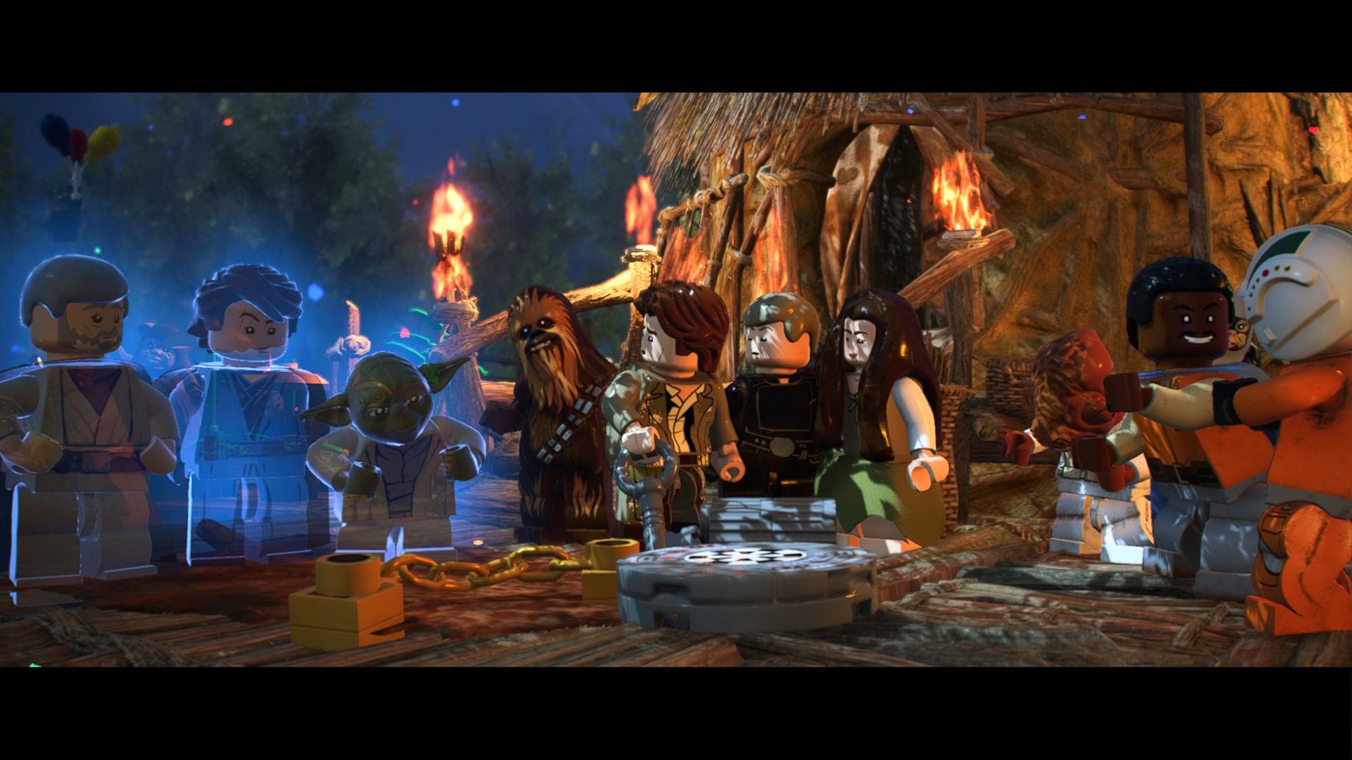 LEGO Gwiezdne Wojny: Saga Skywalkerów - końcowa scena z Powrotu Jedi