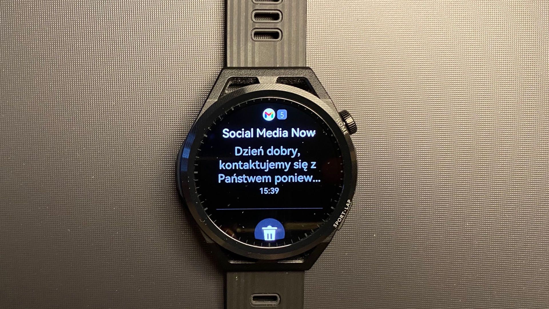 Huawei Watch GT Runner powiadomienia