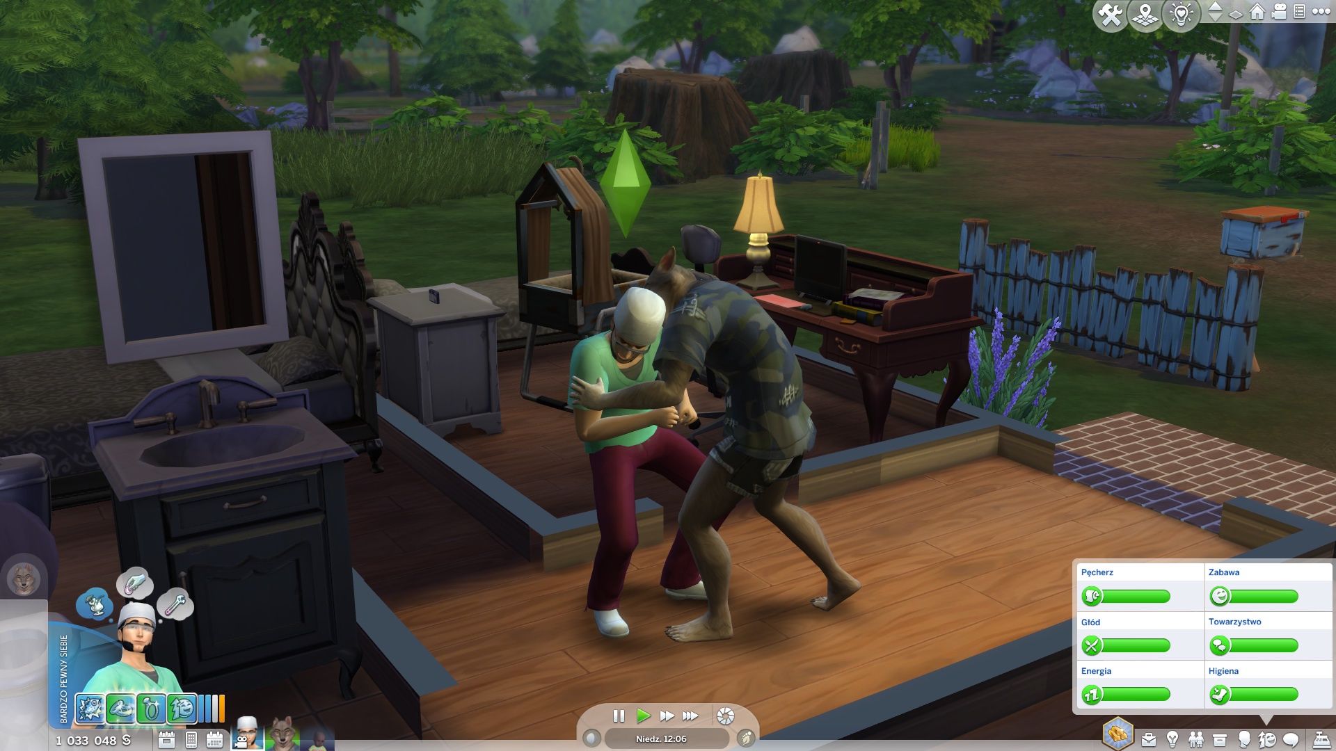 The Sims 4: Wilkołaki - ugryzienie wilkołaka