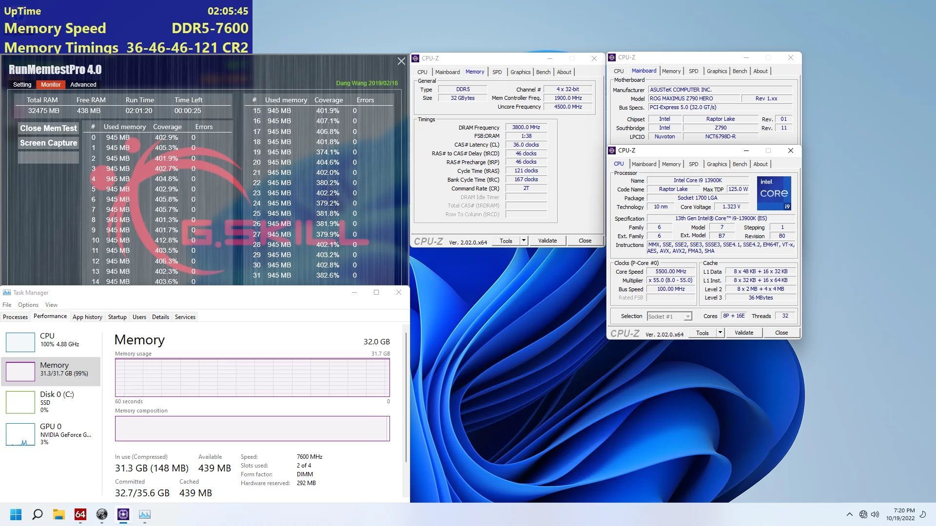G.Skill Trident Z5 RGB - pamięci 2x 16 GB DDR5 7600 MHz CL36