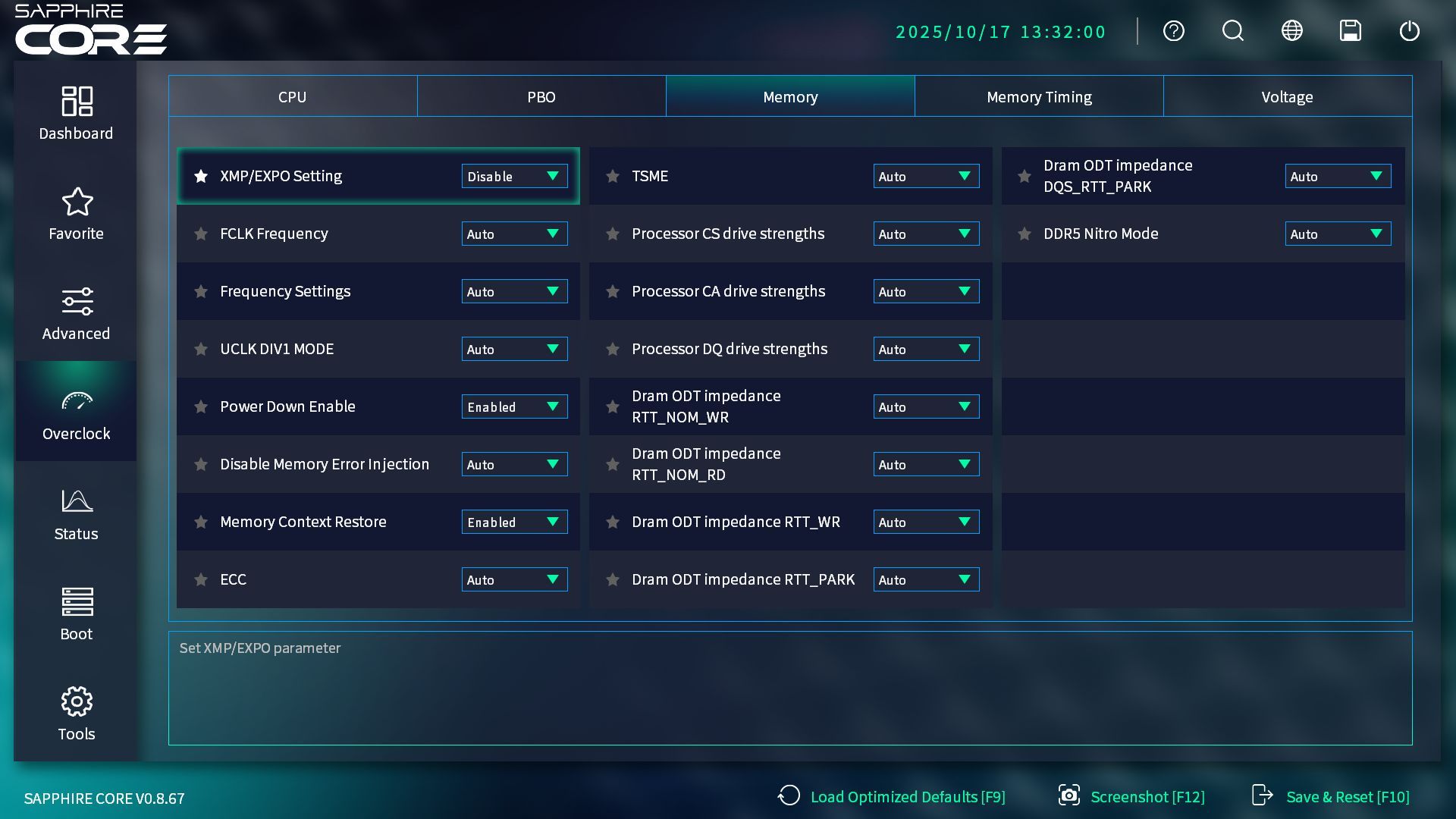 Sapphire Core UEFI