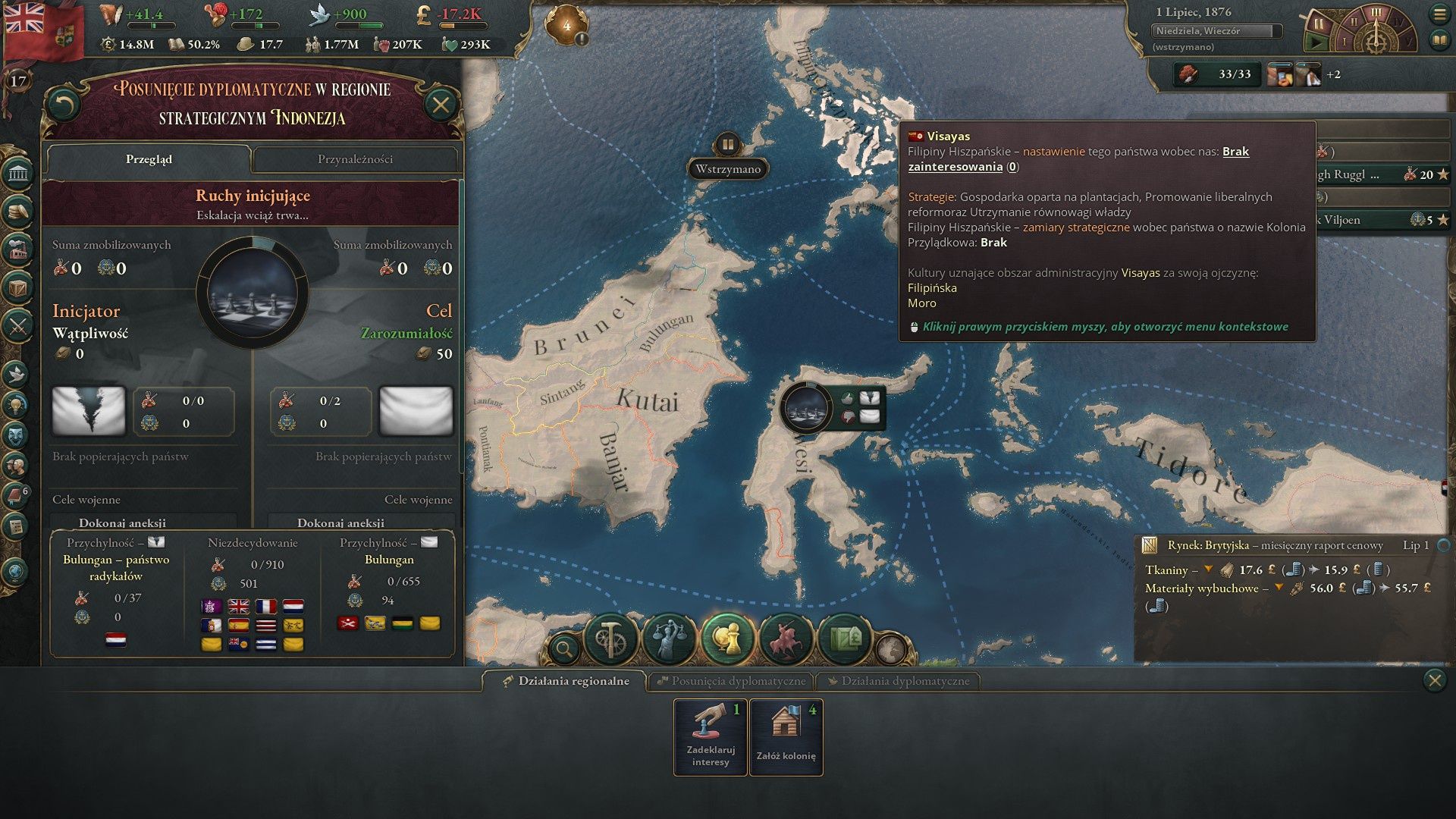 Victoria 3 - posunięcie dyplomatyczne