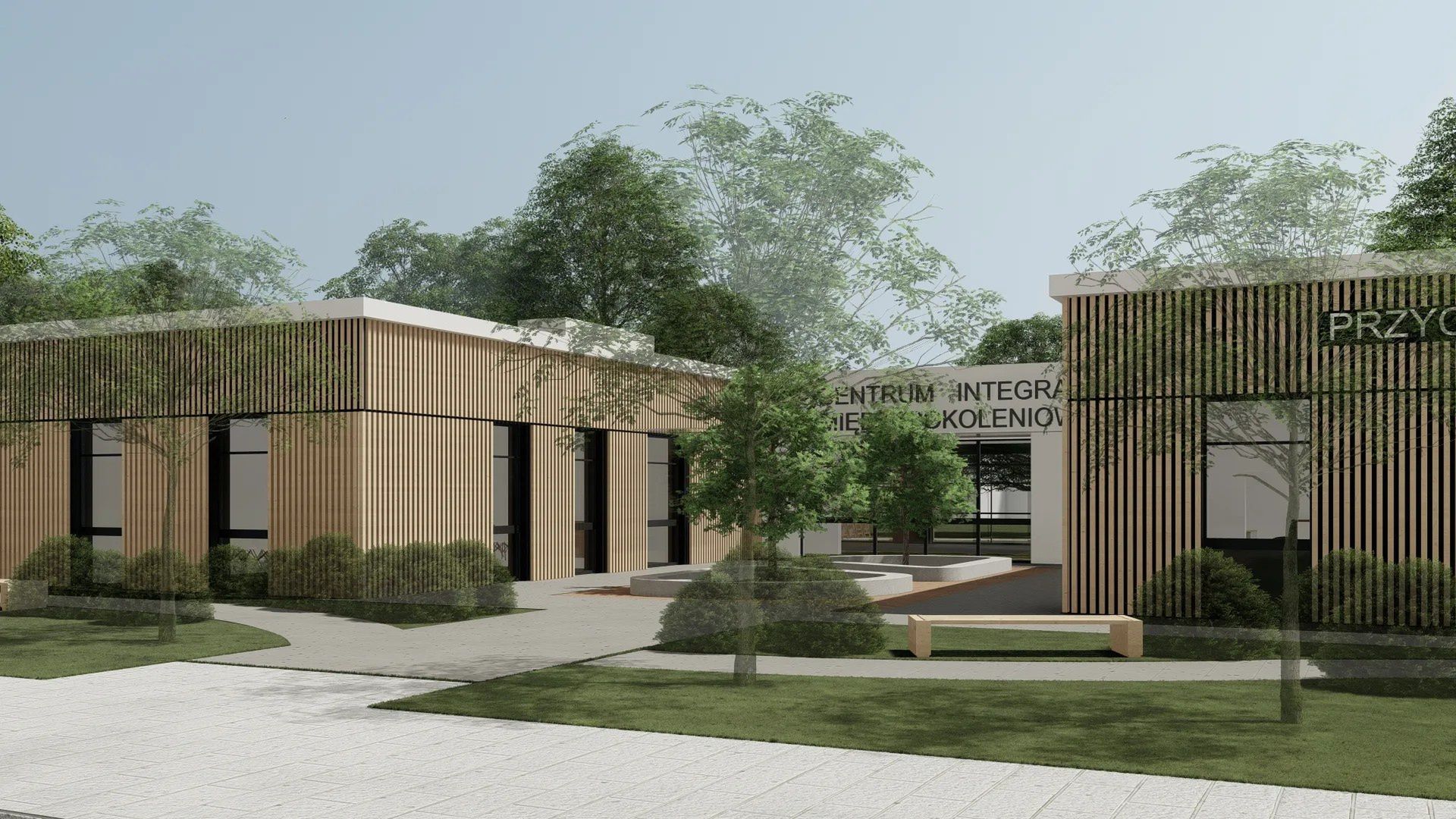 Wizualizacja Centrum Integracji Międzypokoleniowej