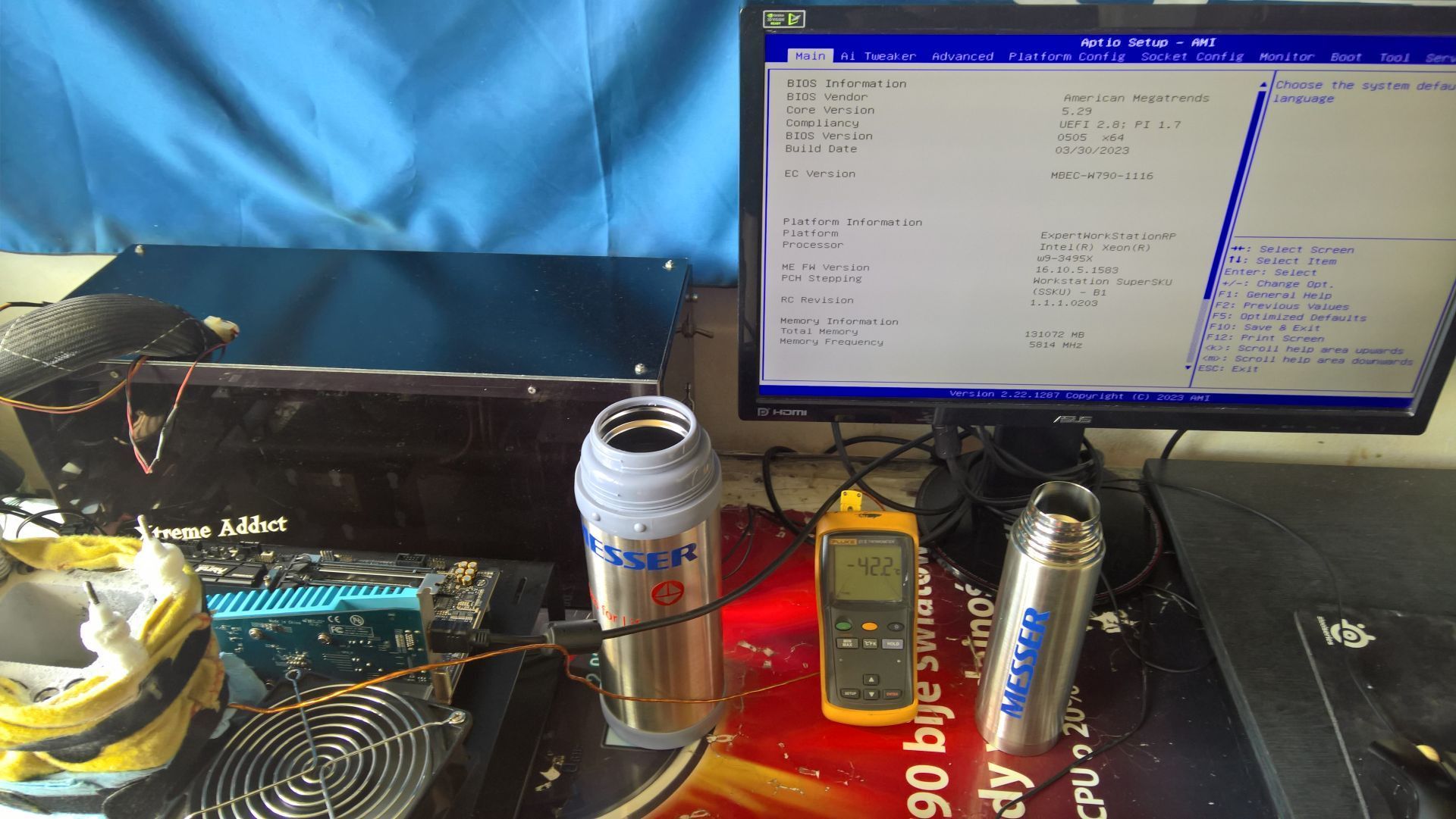 Intel Xeon w9-3945W - ekstremalne podkręcanie