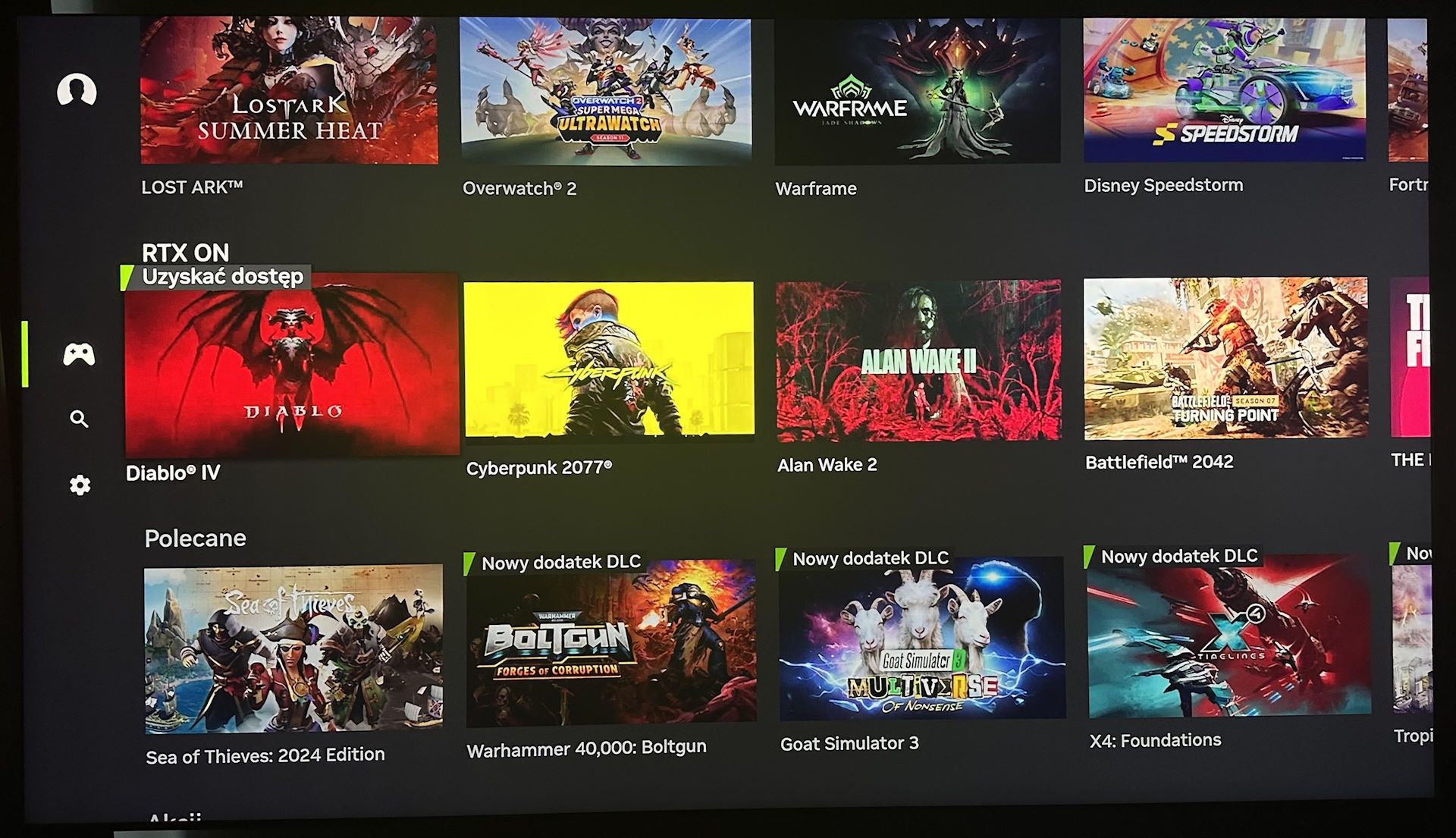 Samsung Excellence Line 8K QN900D - GeForce Now