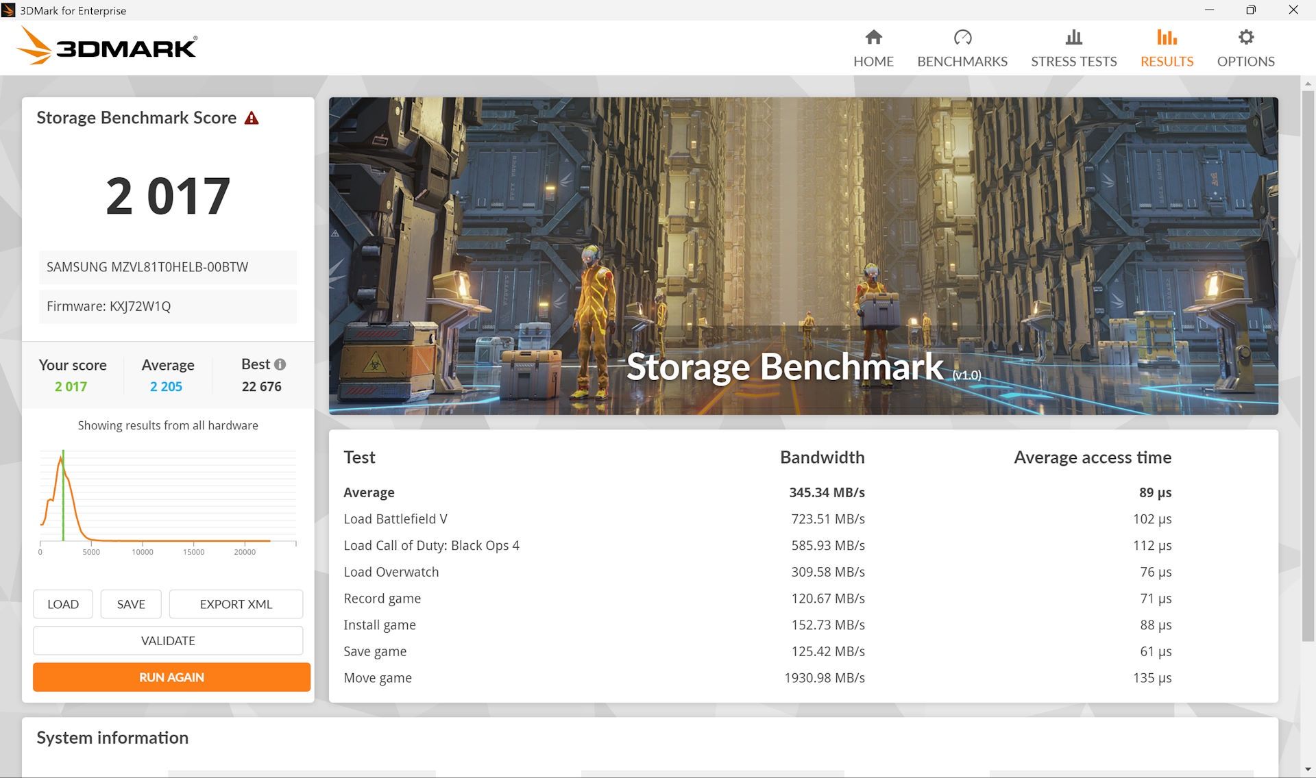 ASUS Zenbook S 16 UM5606 - test dysku