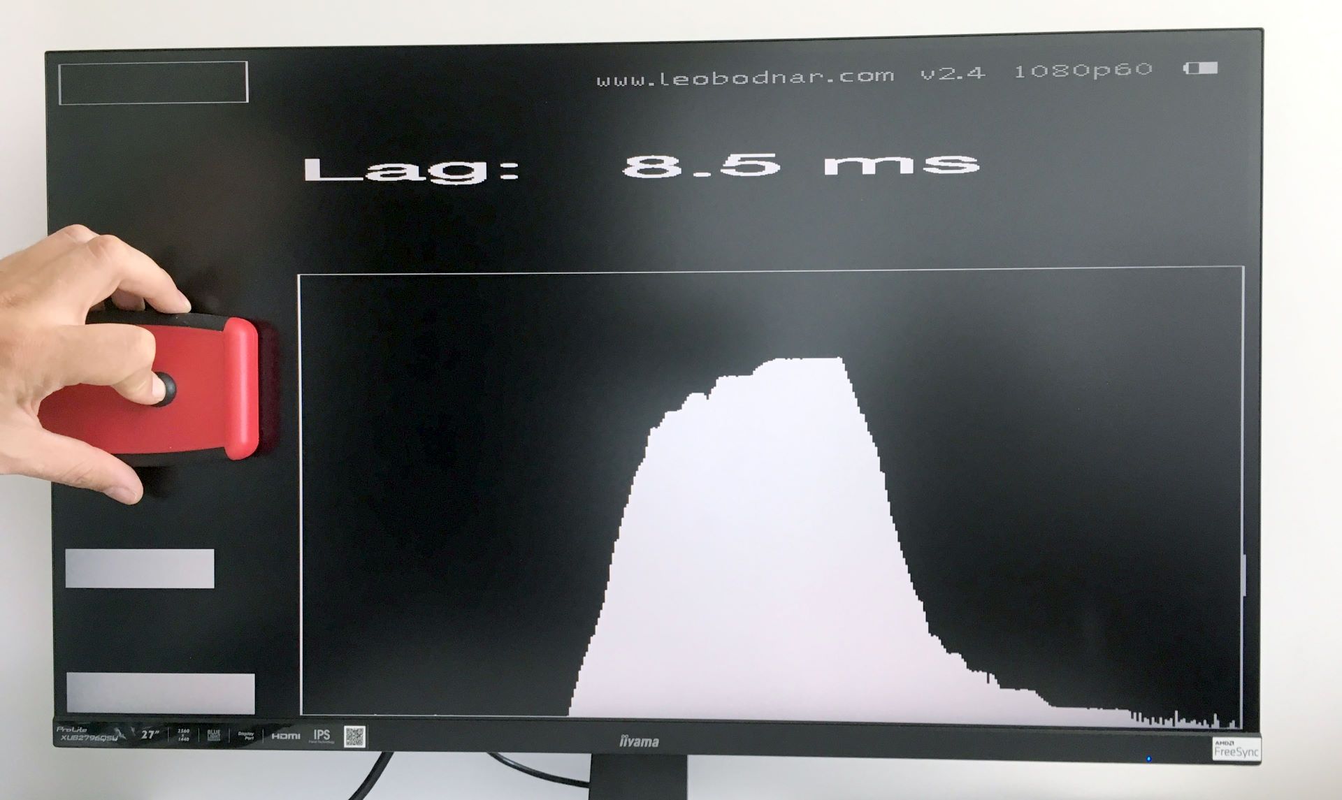 iiyama ProLite XUB2796QSU-B1 - pomiar input lag
