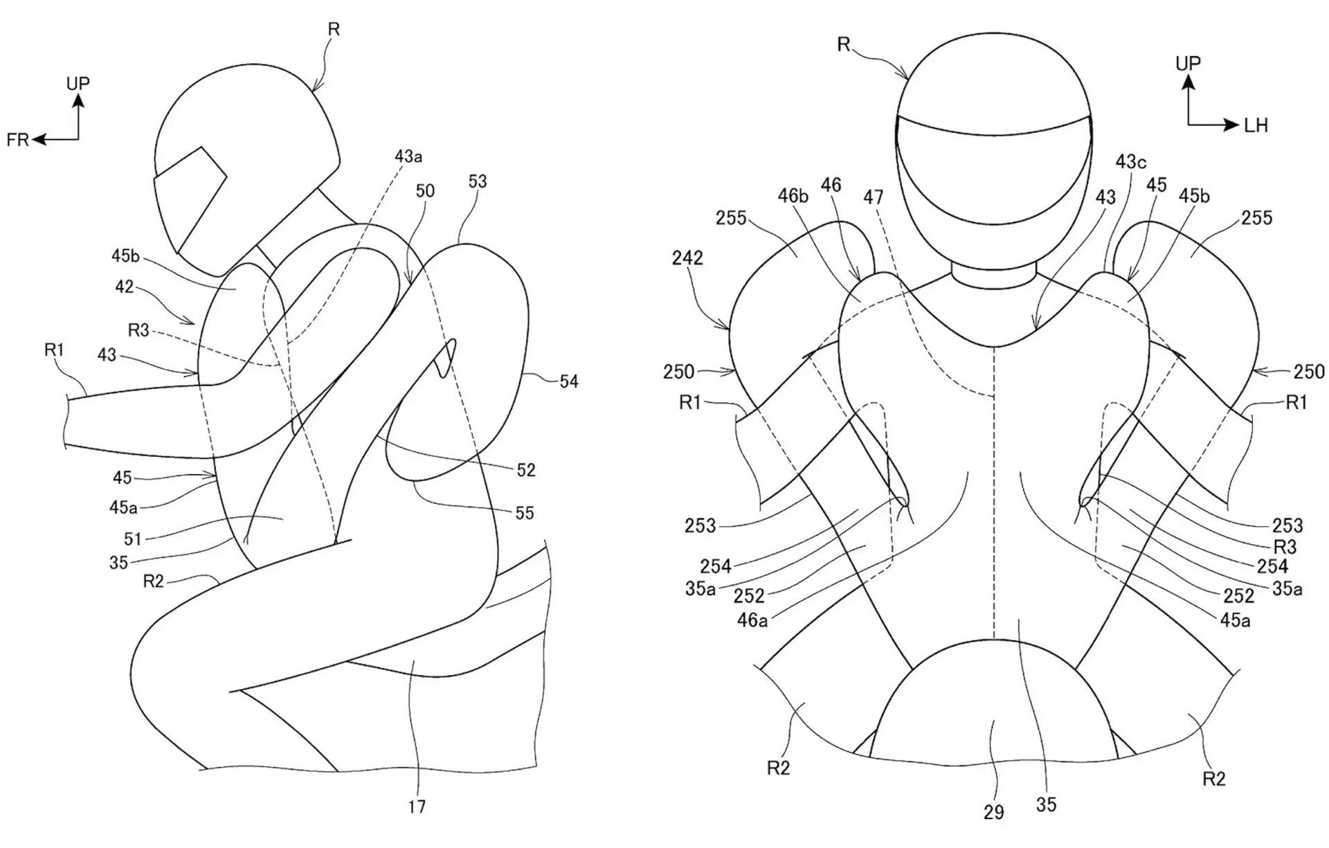 Honda moto poduszka patent 02