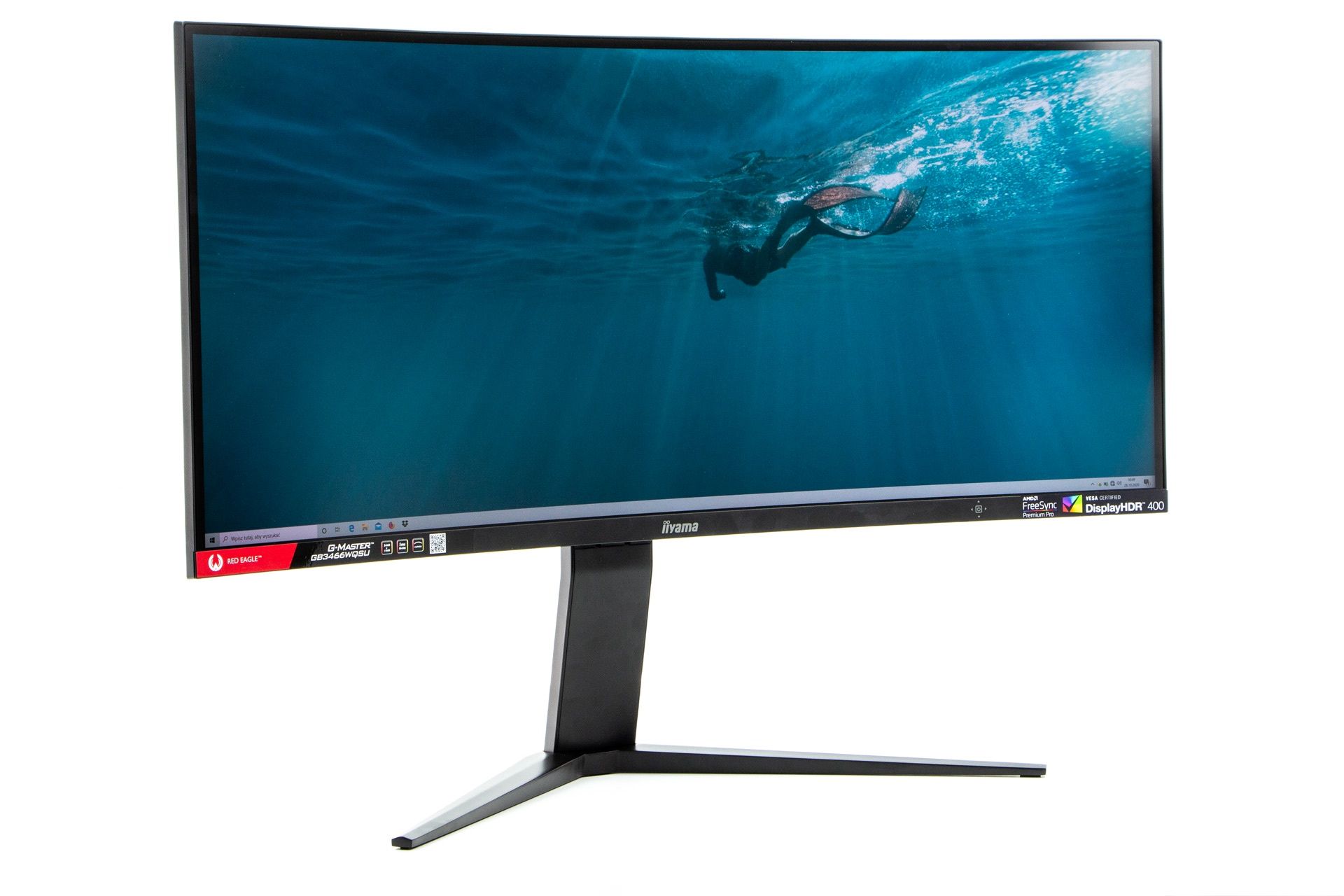 iiyama Red Eagle GB3466WQSU - widok z profilu