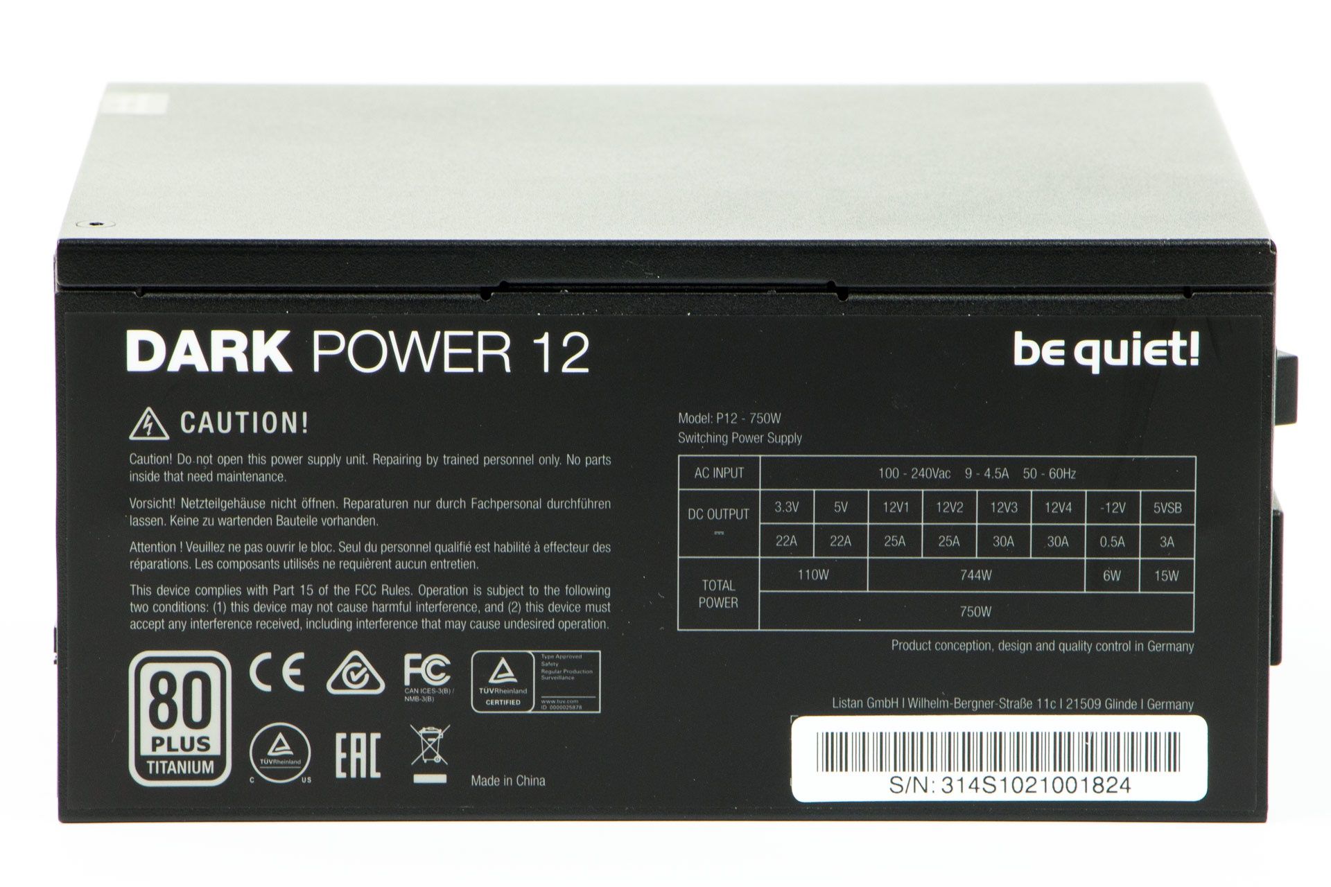 be quiet! Dark Power 12 750W