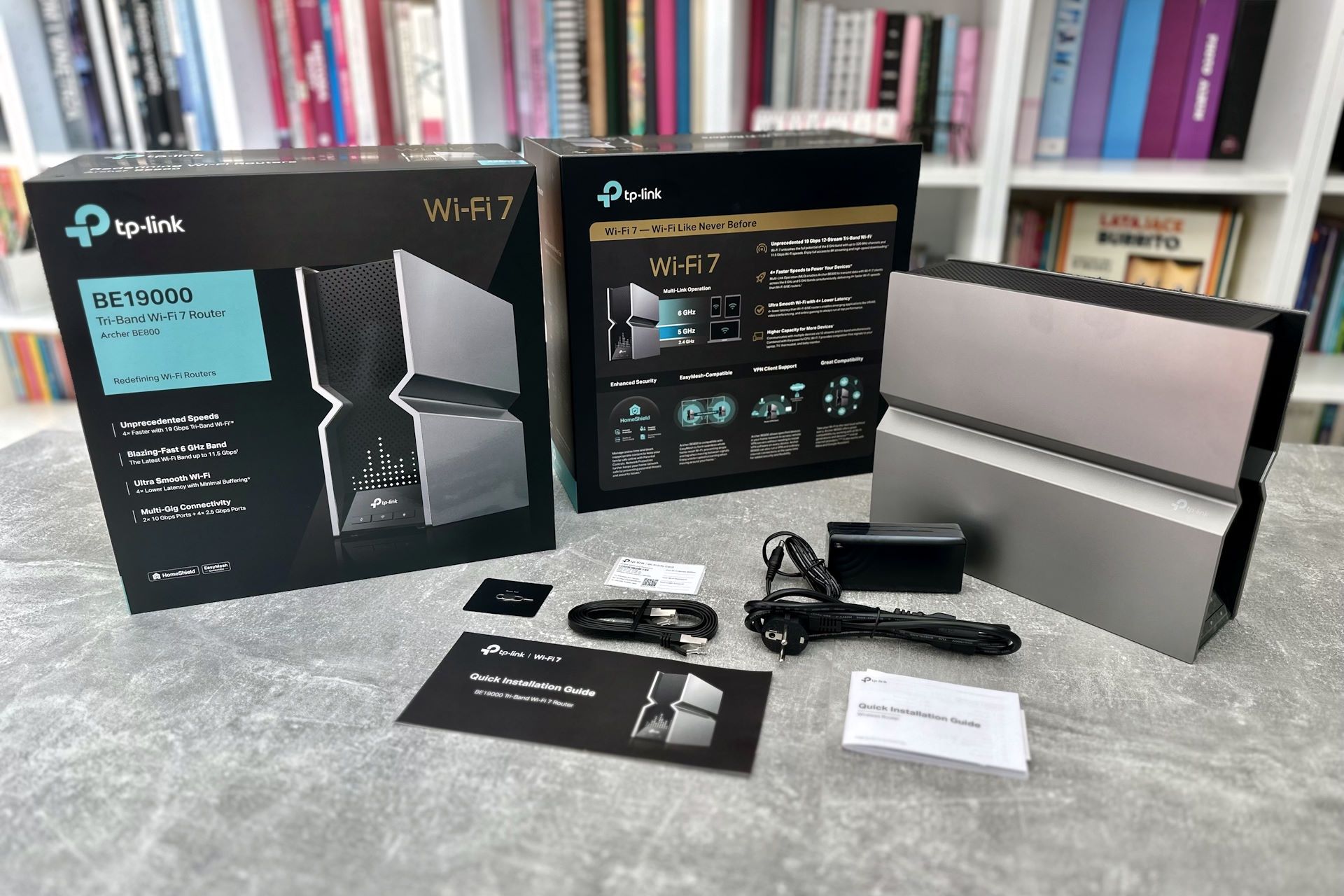 TP-Link Archer BE800 - zawartość zestawu