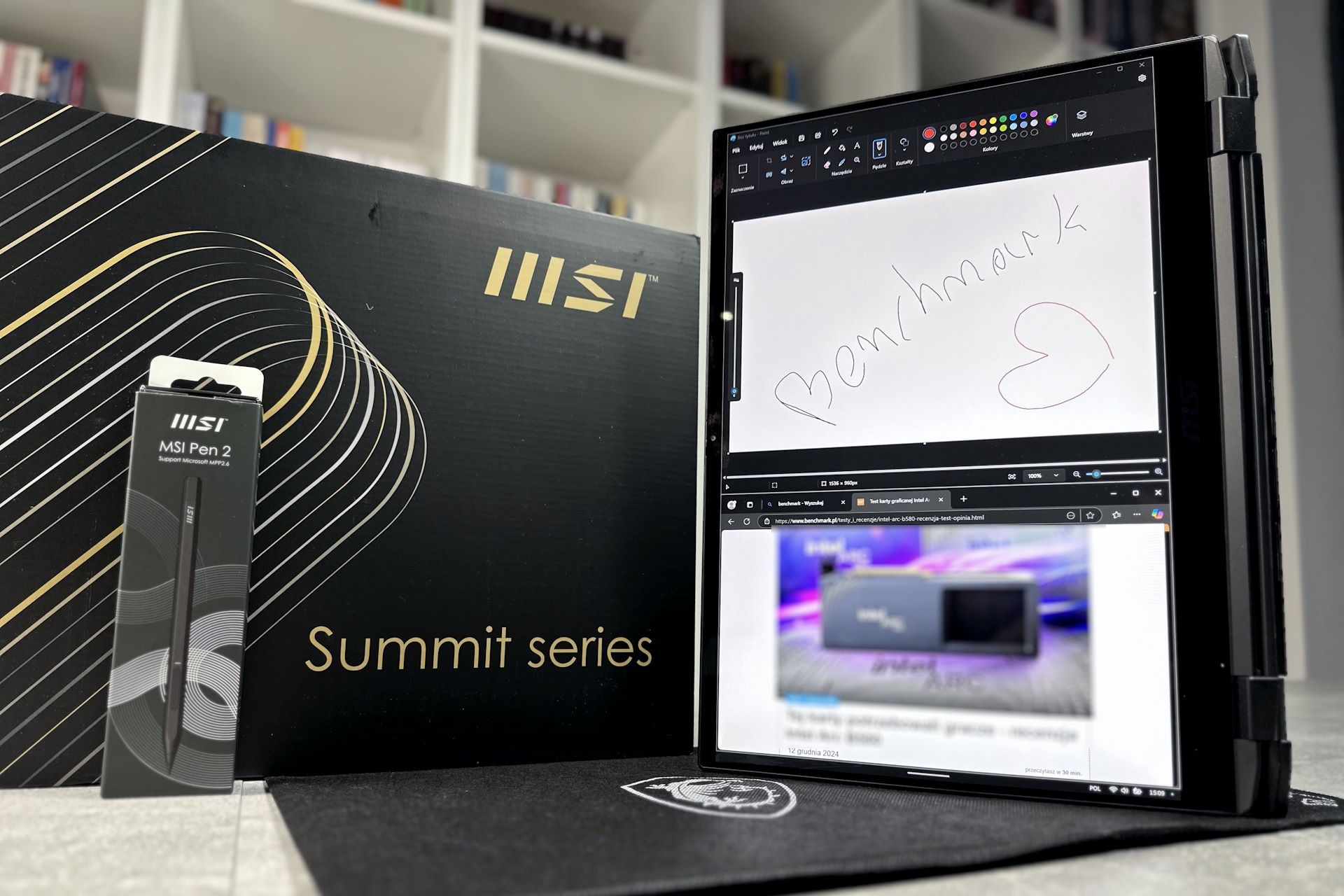MSI Summit A16 AI+ - cały zestaw