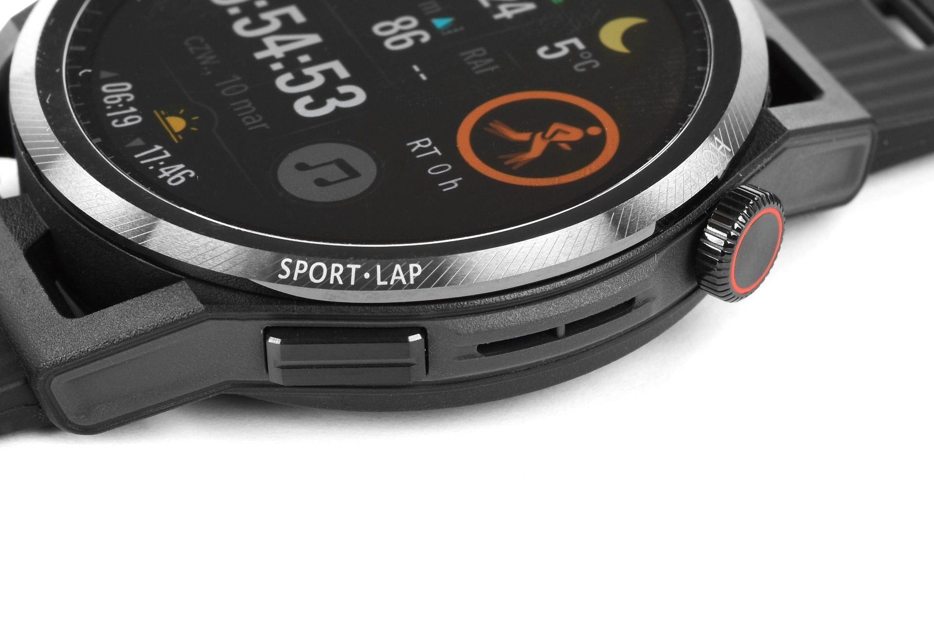 Huawei Watch GT Runner przyciski sterowania