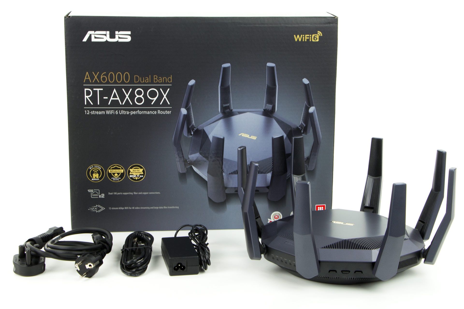 ASUS RT-AX89X - zawartość zestawu