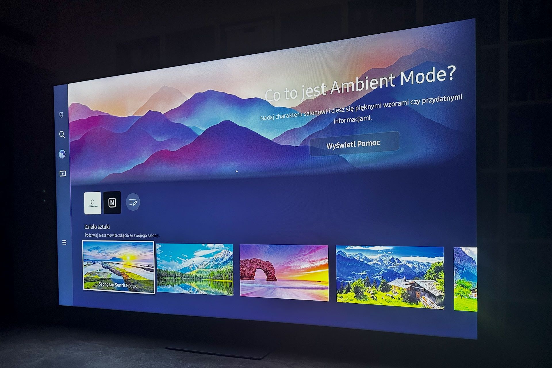 Samsung QLED 65Q77C - ambinent