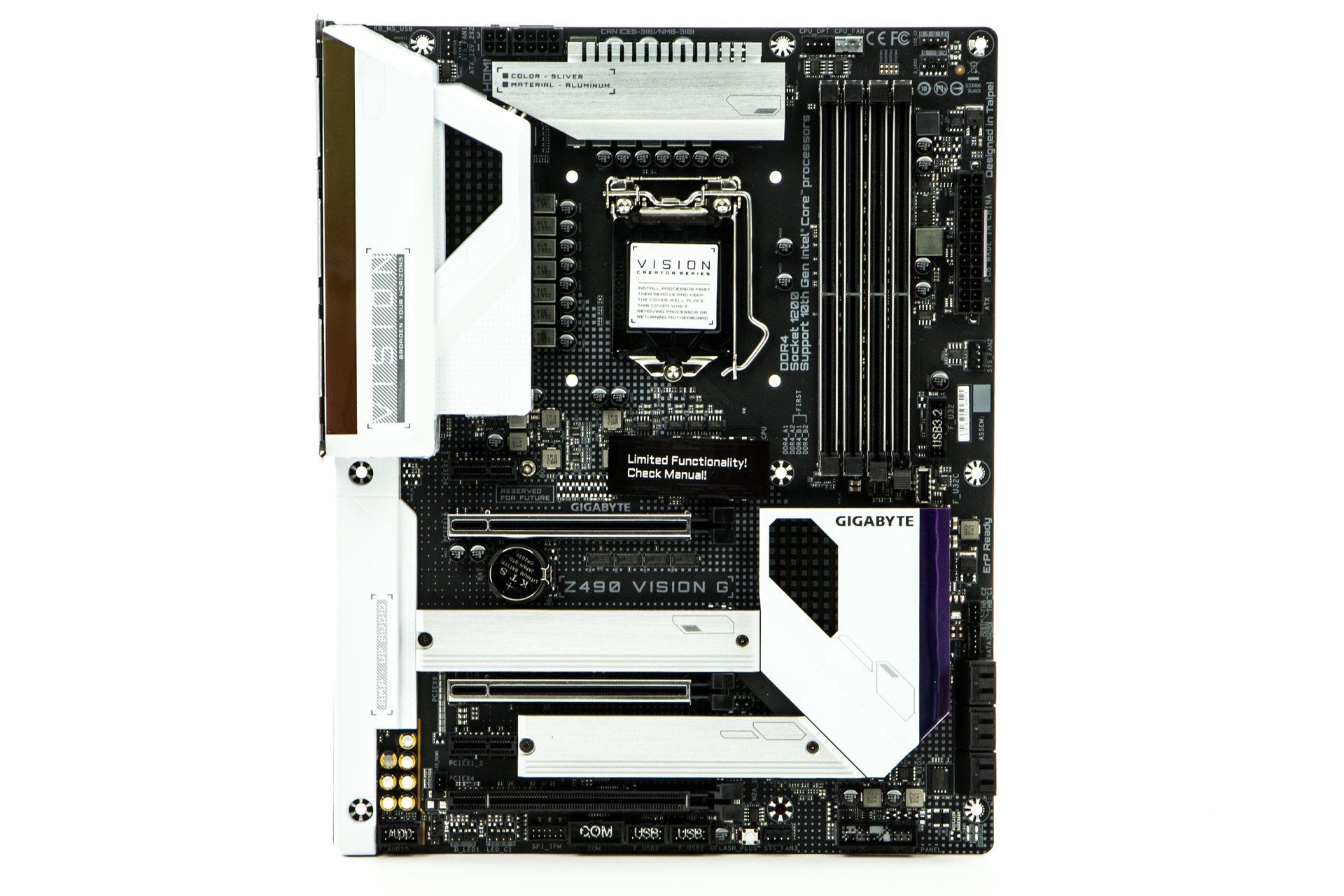Gigabyte Z490 Vision G - przód