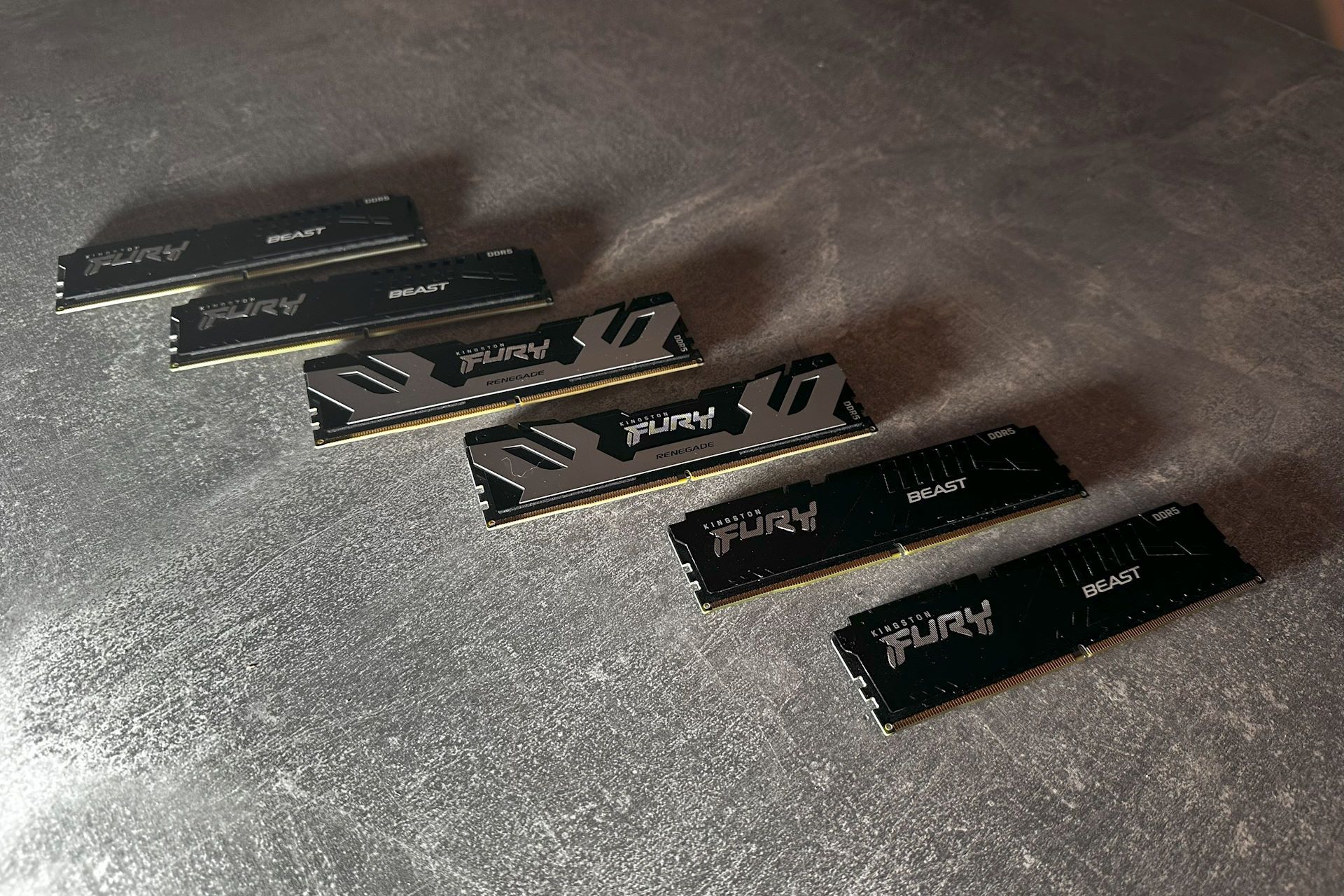 Kingston Fury Renegade 8000 MHz - i starsze fury beast