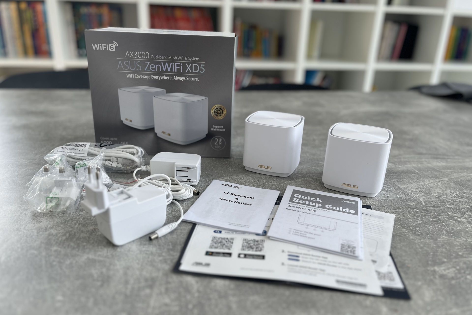 ASUS ZenWiFi XD5 - zawartość zestawu