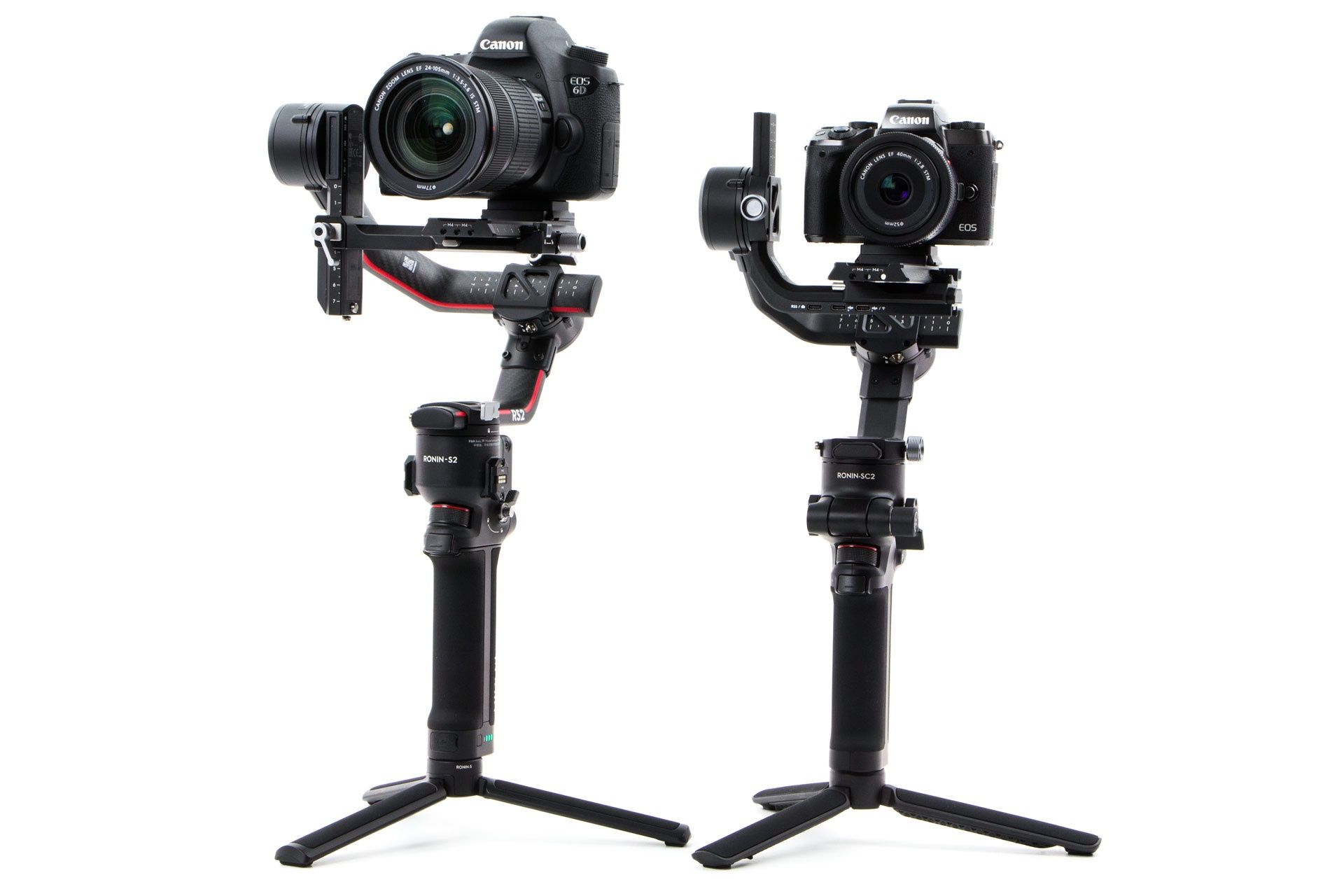 DJI Ronin RSC 2 vs DJI Ronin RS 2 - z aparatami
