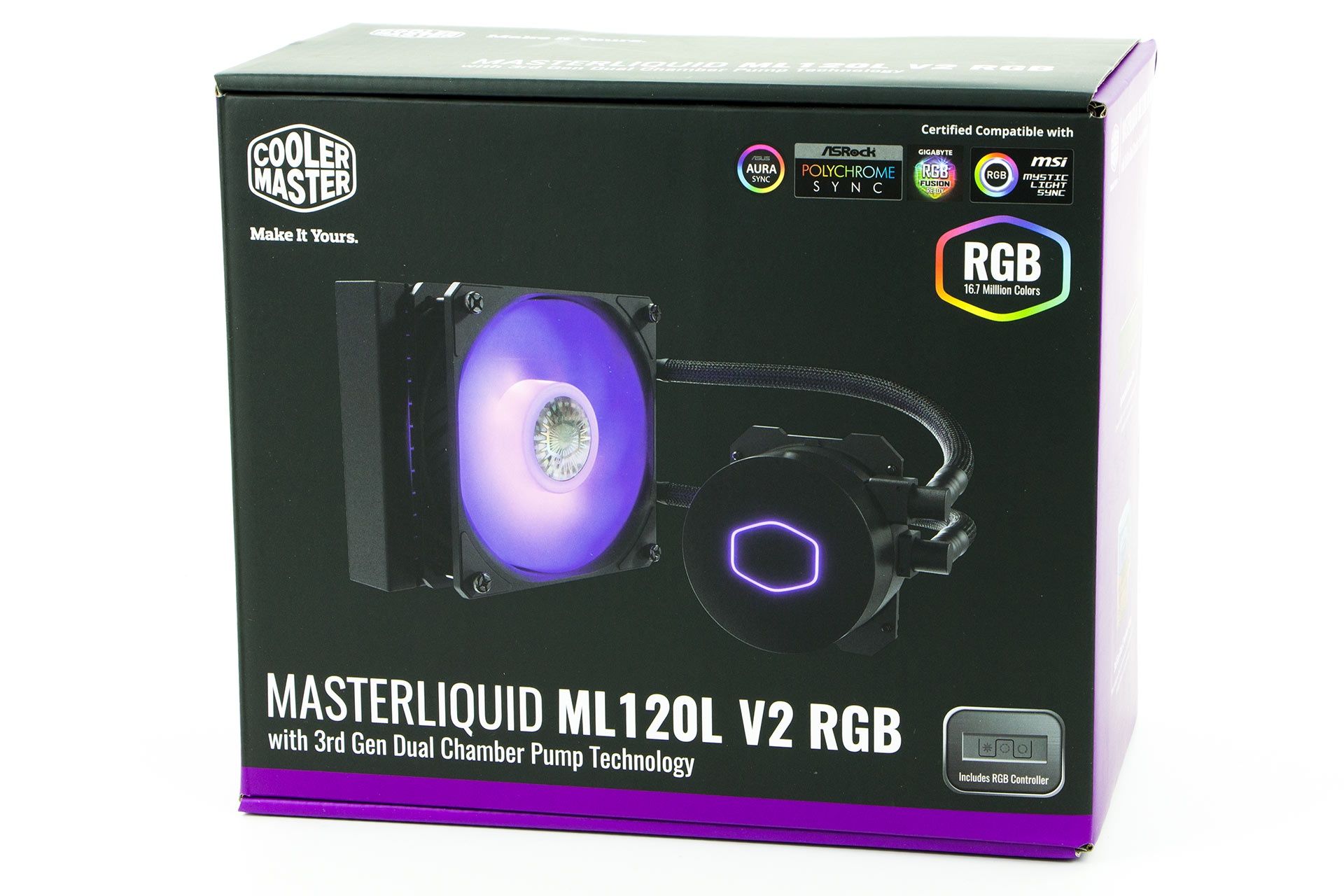 Cooler Master MasterLiquid ML120L V2 RGB - podświetlenie RGB LED