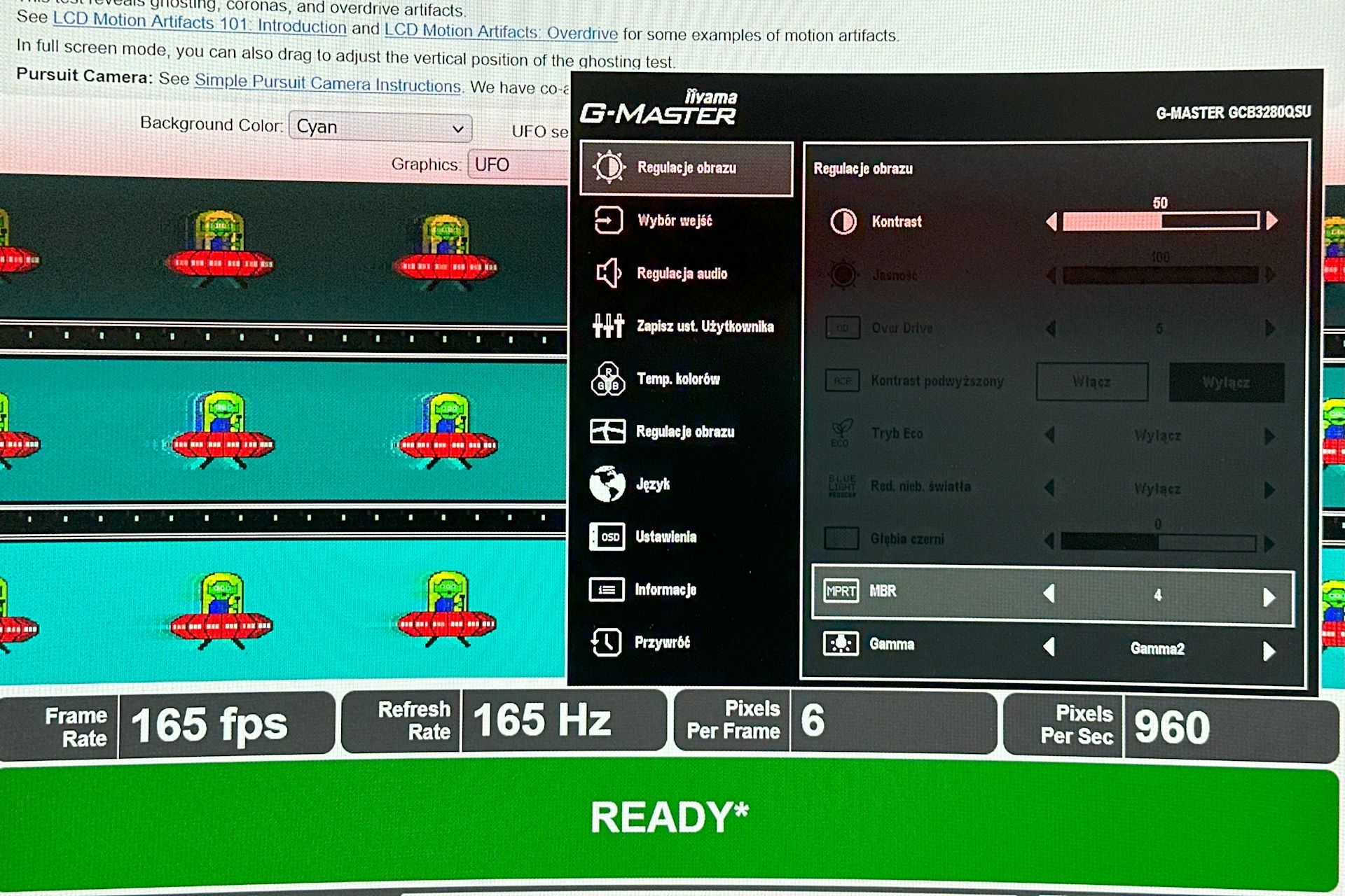 iiyama G-Master GCB3280QSU Red Eagle - test ufo - mbr 4