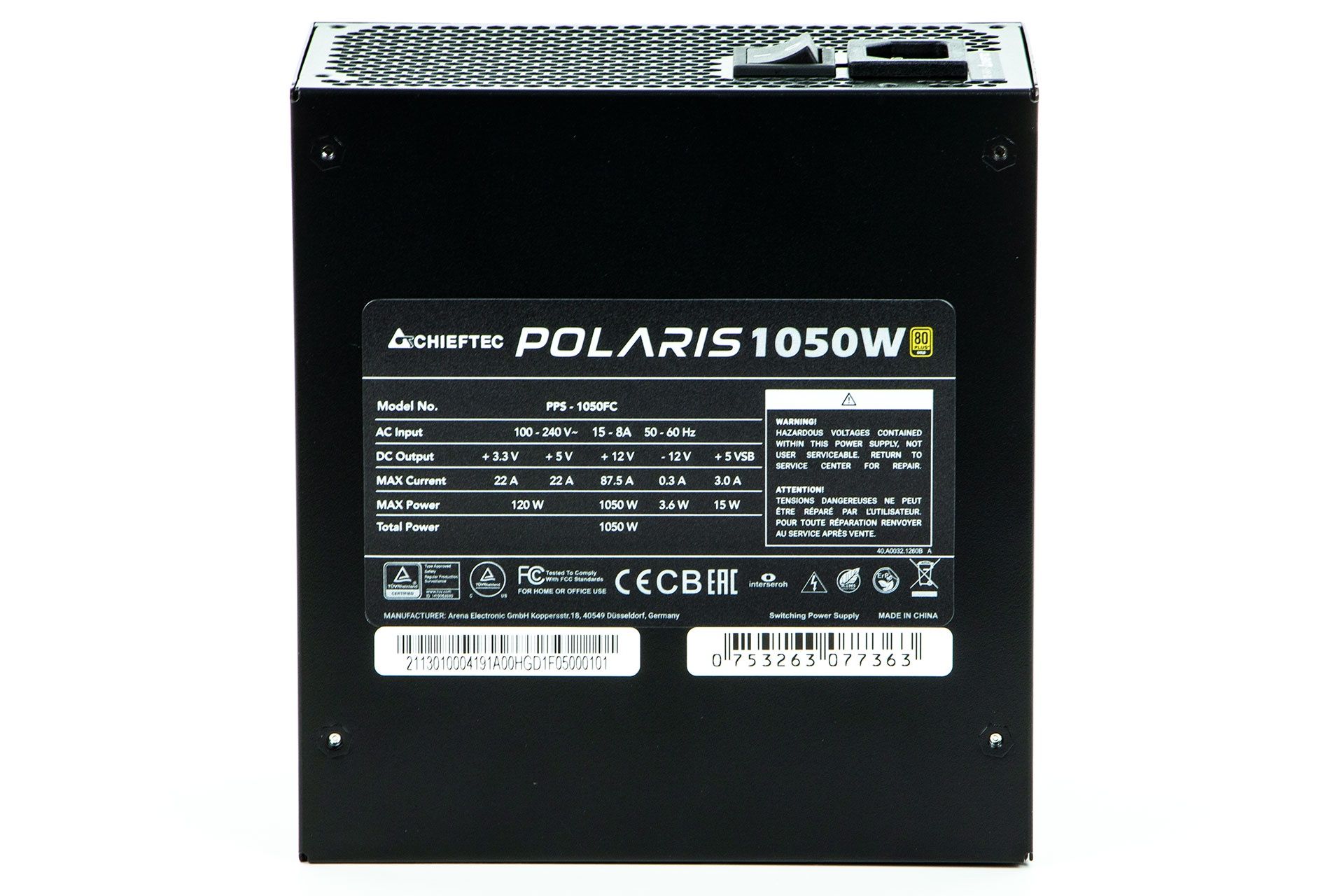 Chieftec Polaris 1050W PPS-1050FC