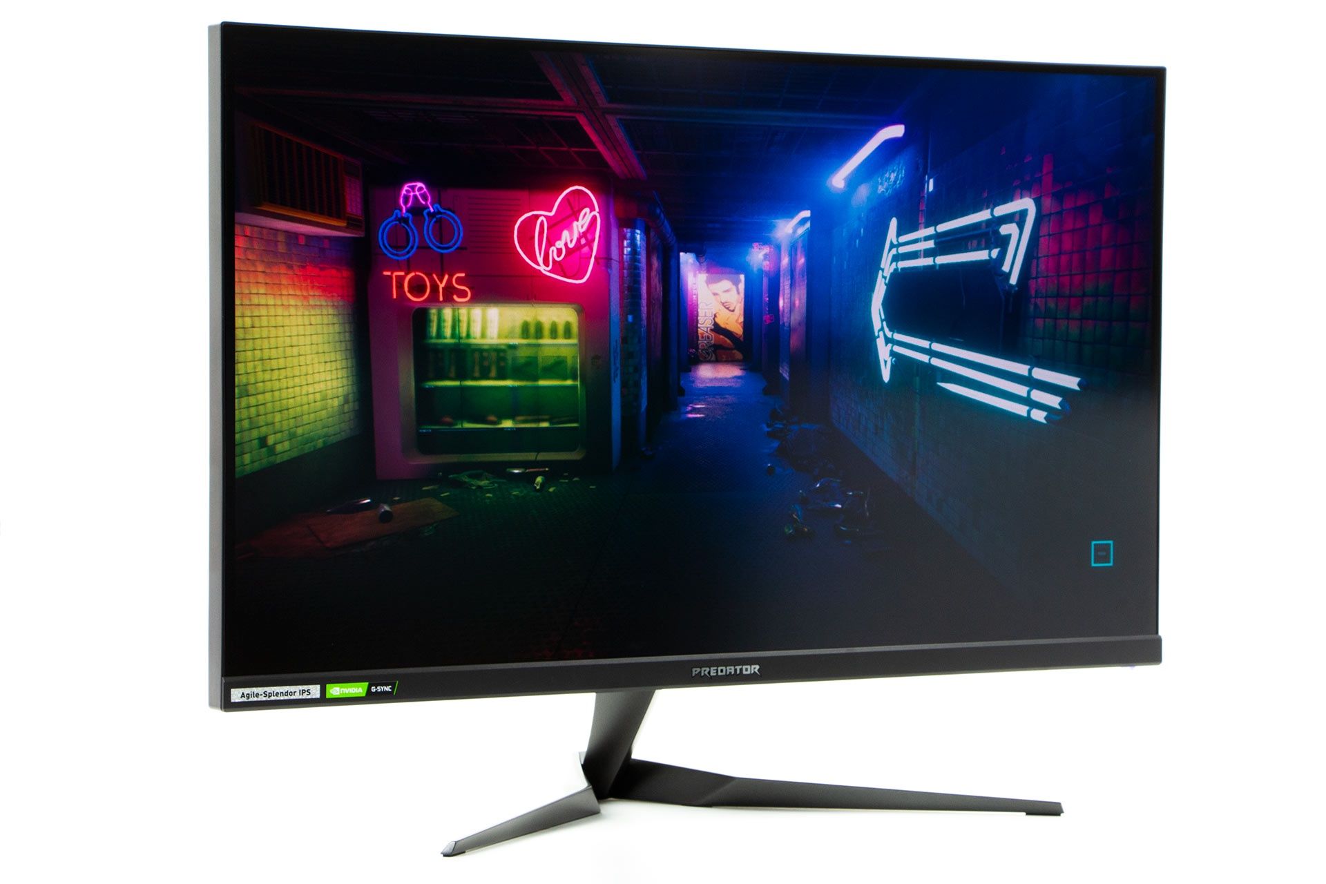 Acer Predator XB323U - z profilu włączony