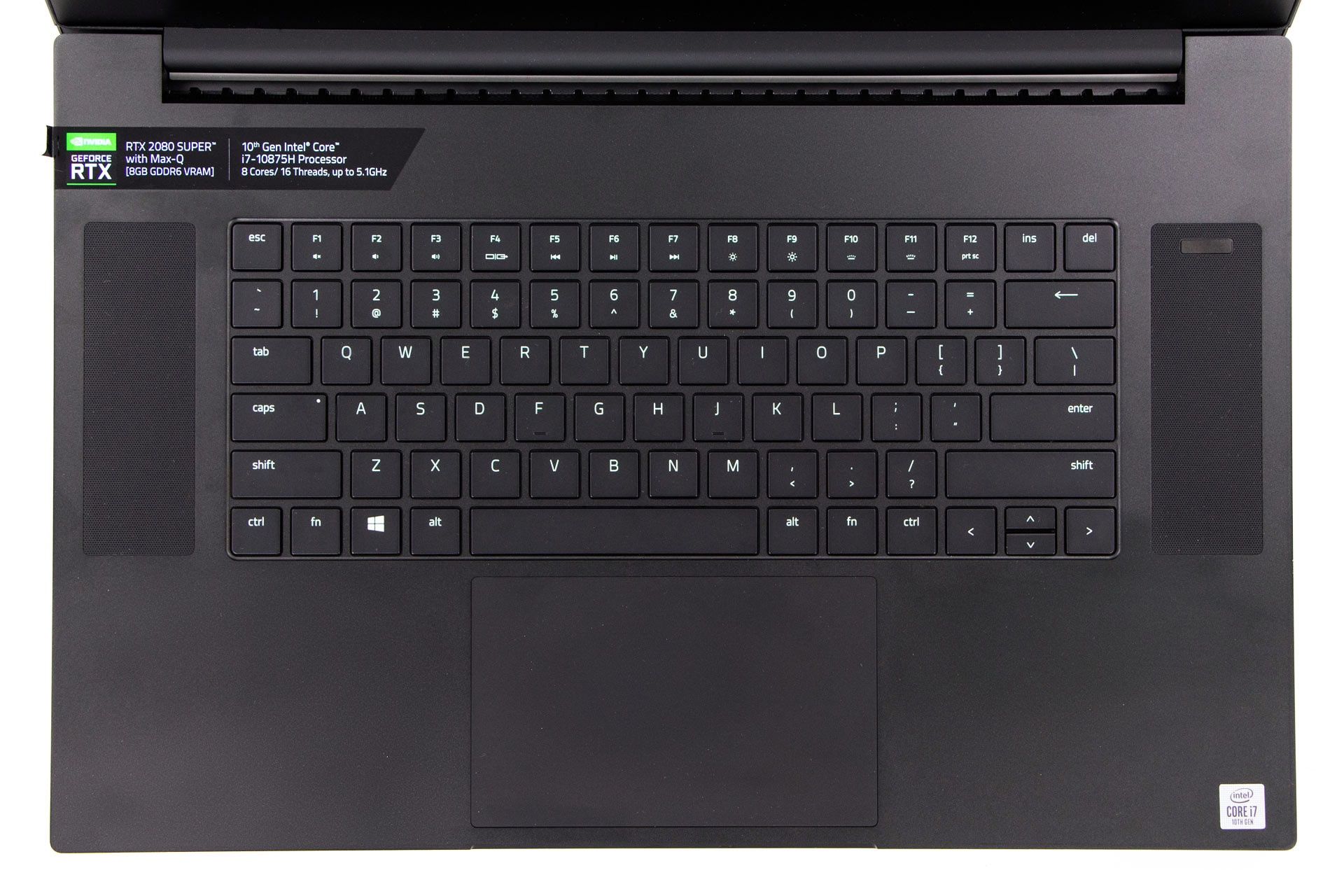 Razer Blade Pro 17 2020 - widok z góry
