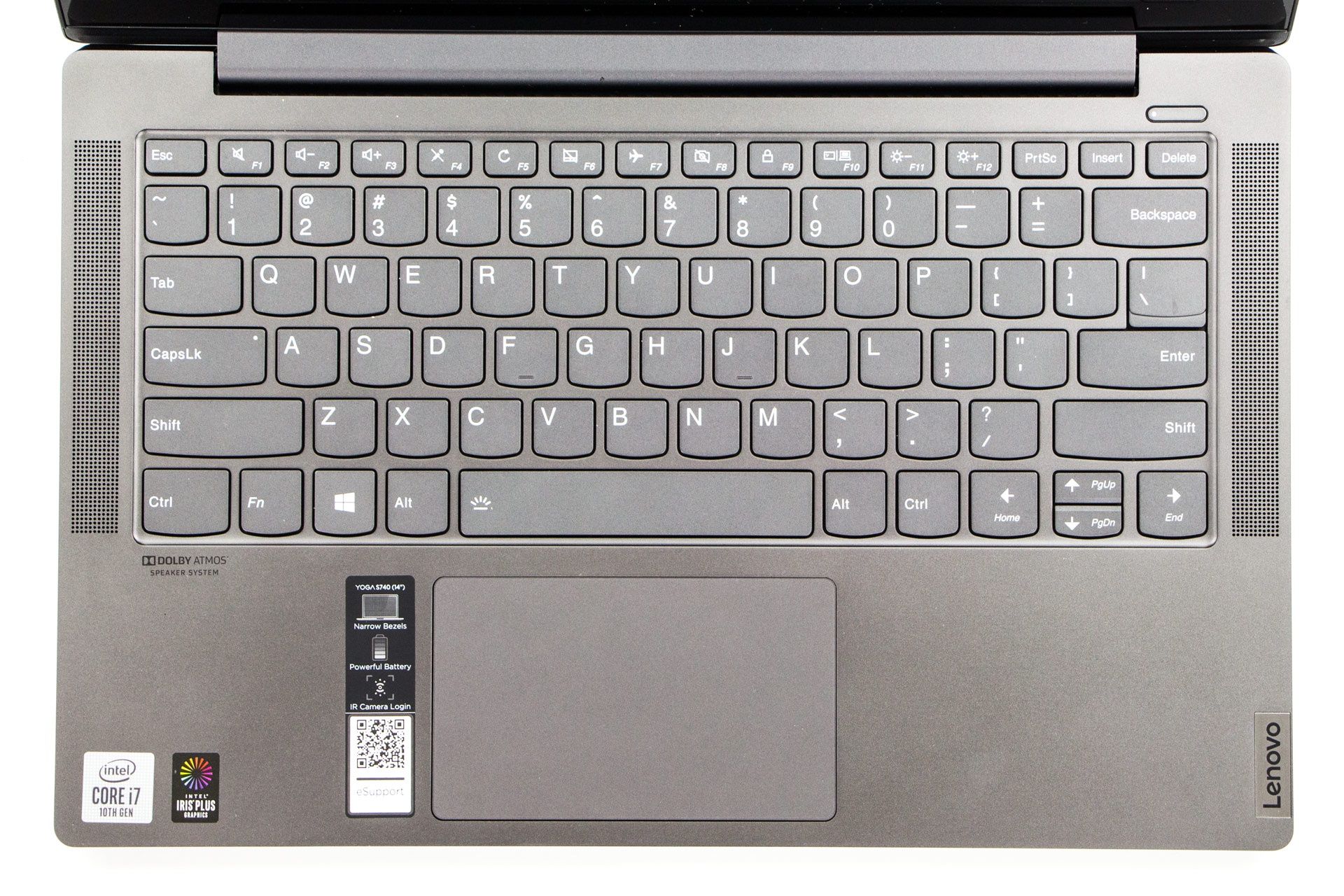Lenovo Yoga S740-14IIL - klawiatura i głośniki