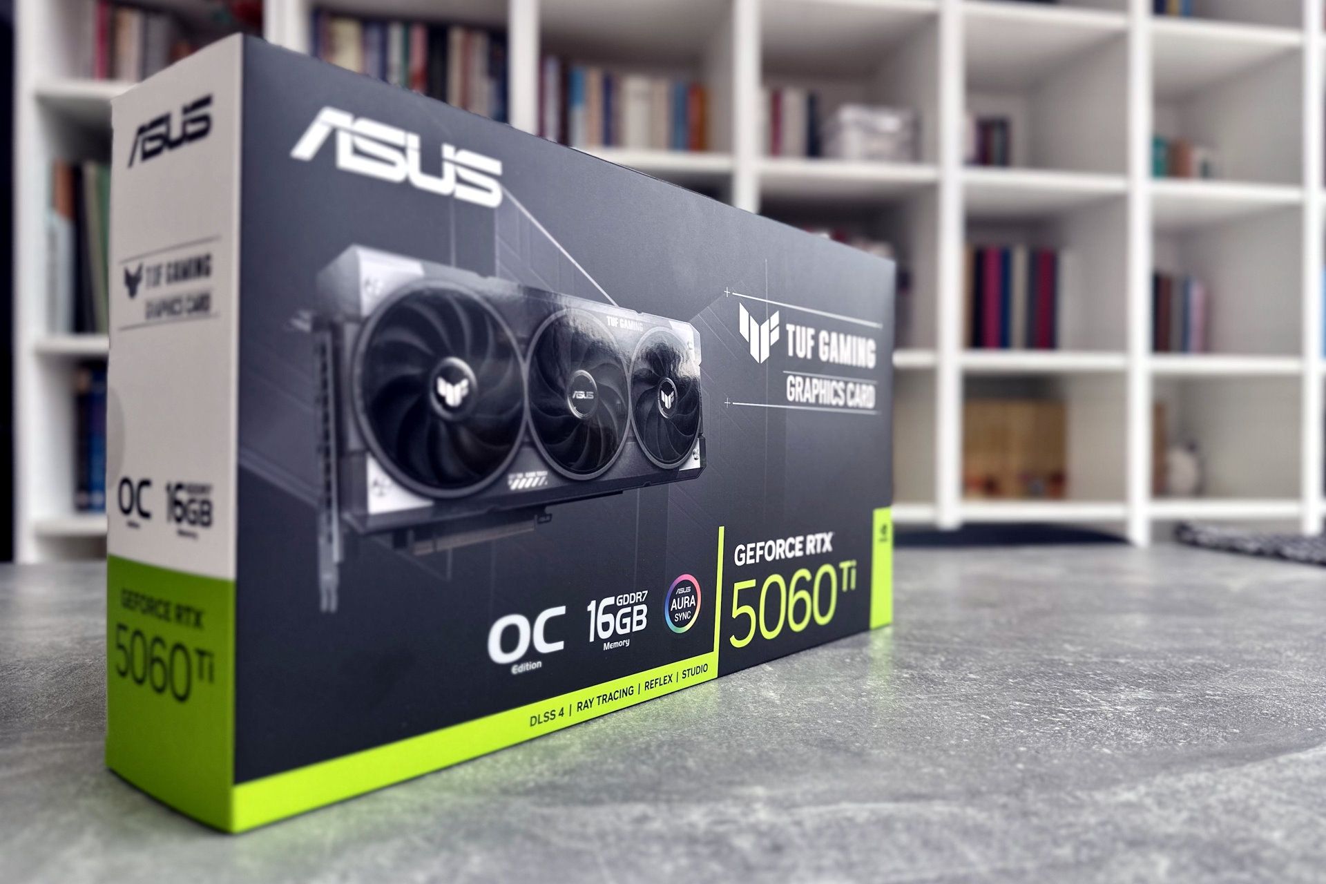 ASUS GeForce RTX 5060 Ti TUF Gaming OC - karton
